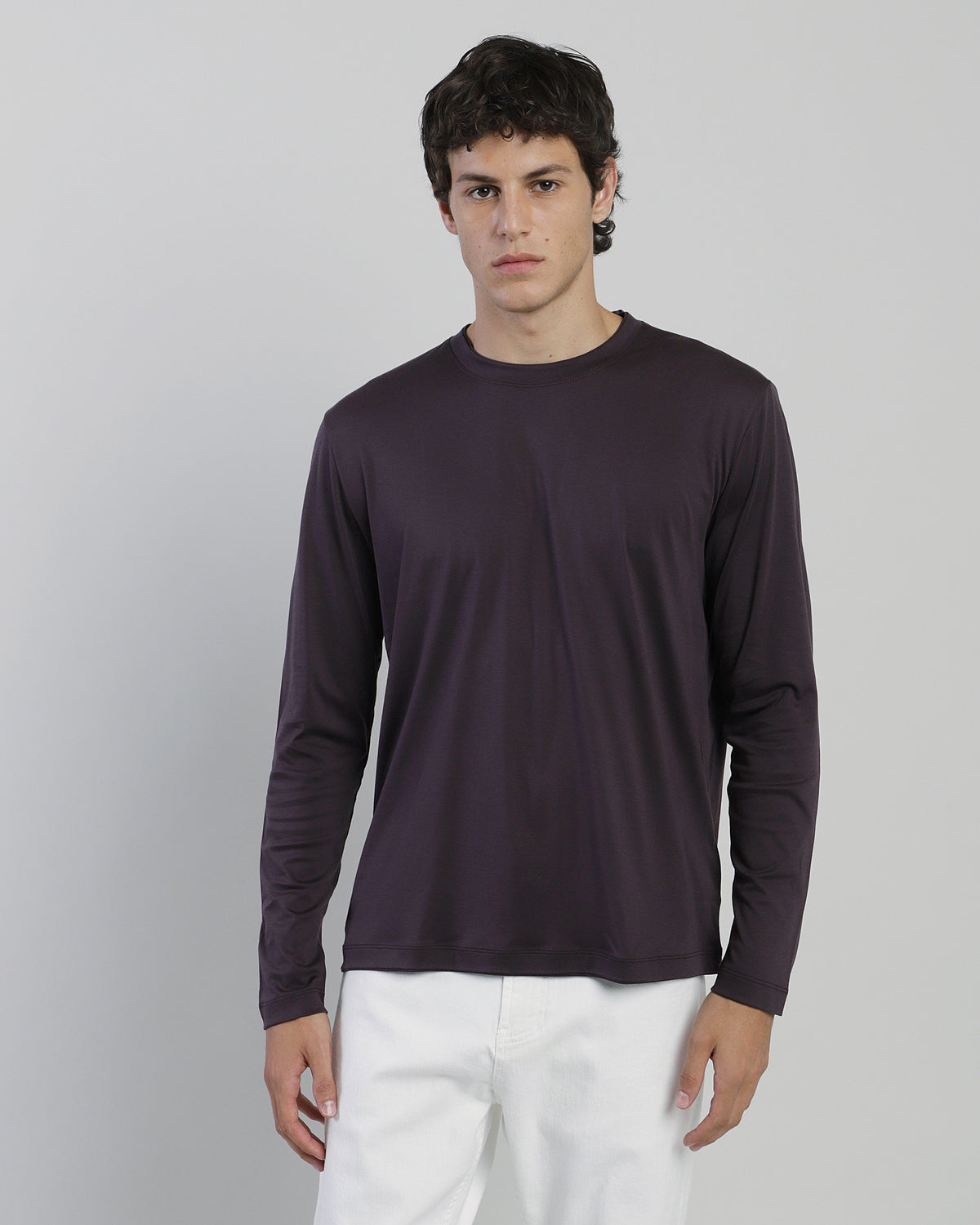 T-SHIRT GIROCOLLO MODAL COTONE