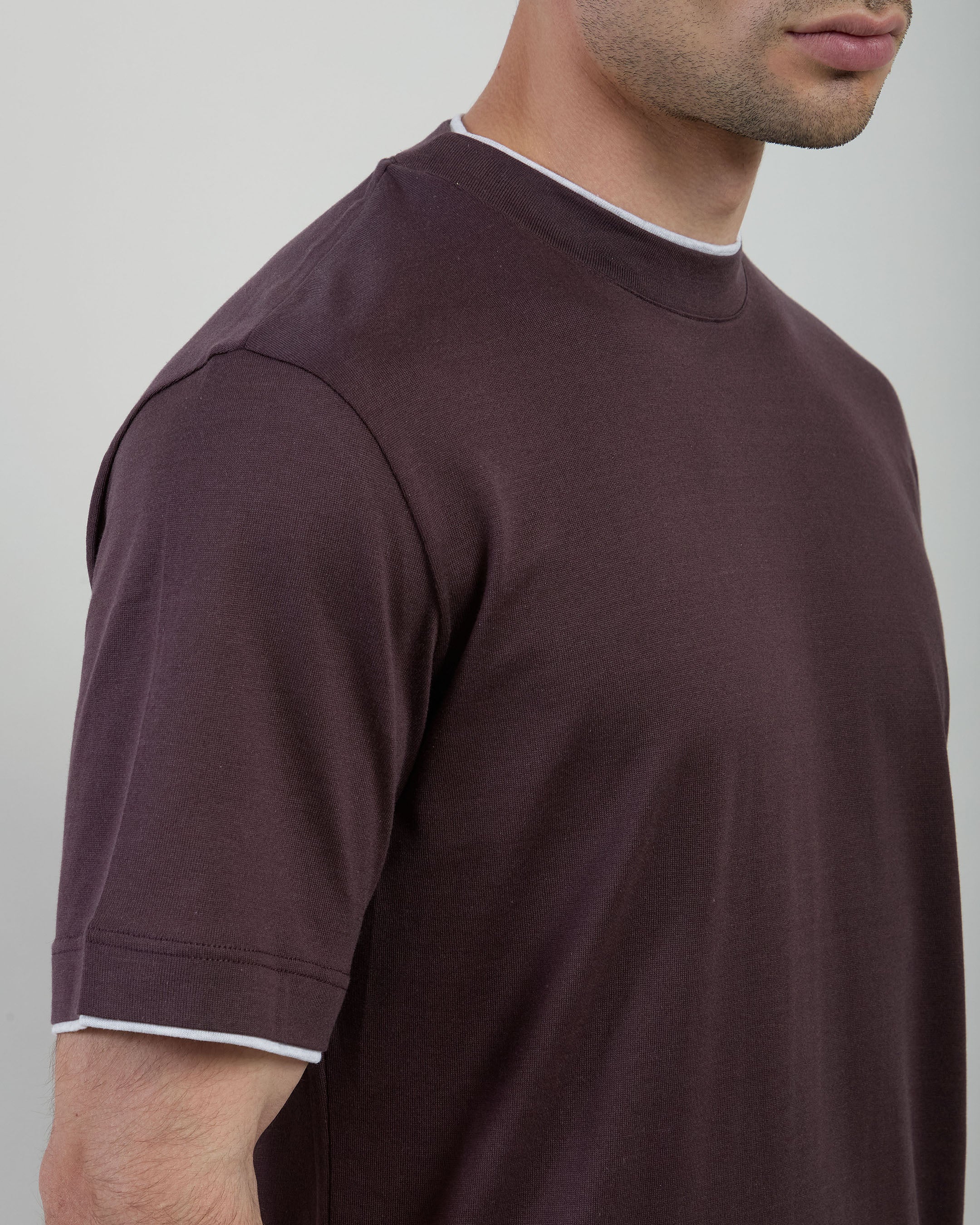 T-SHIRT GIROCOLLO COTONE JERSEY