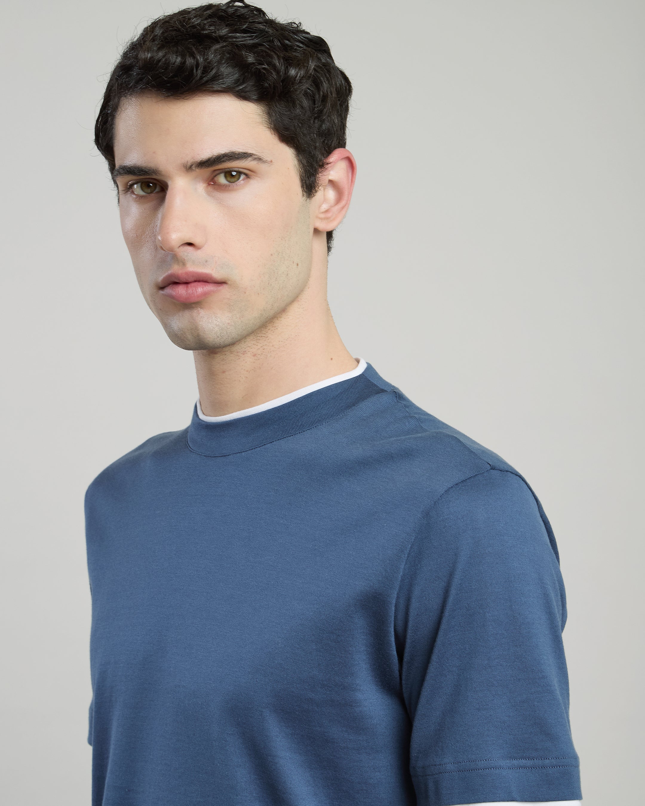 T-SHIRT GIROCOLLO COTONE JERSEY - 3