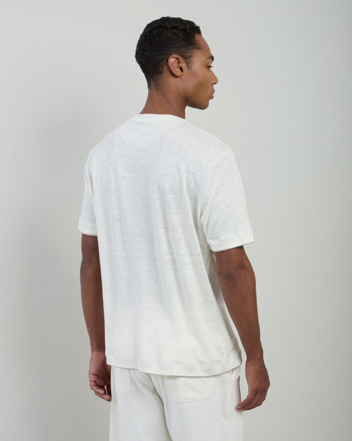 T-SHIRT GIROCOLLO LINO - 2