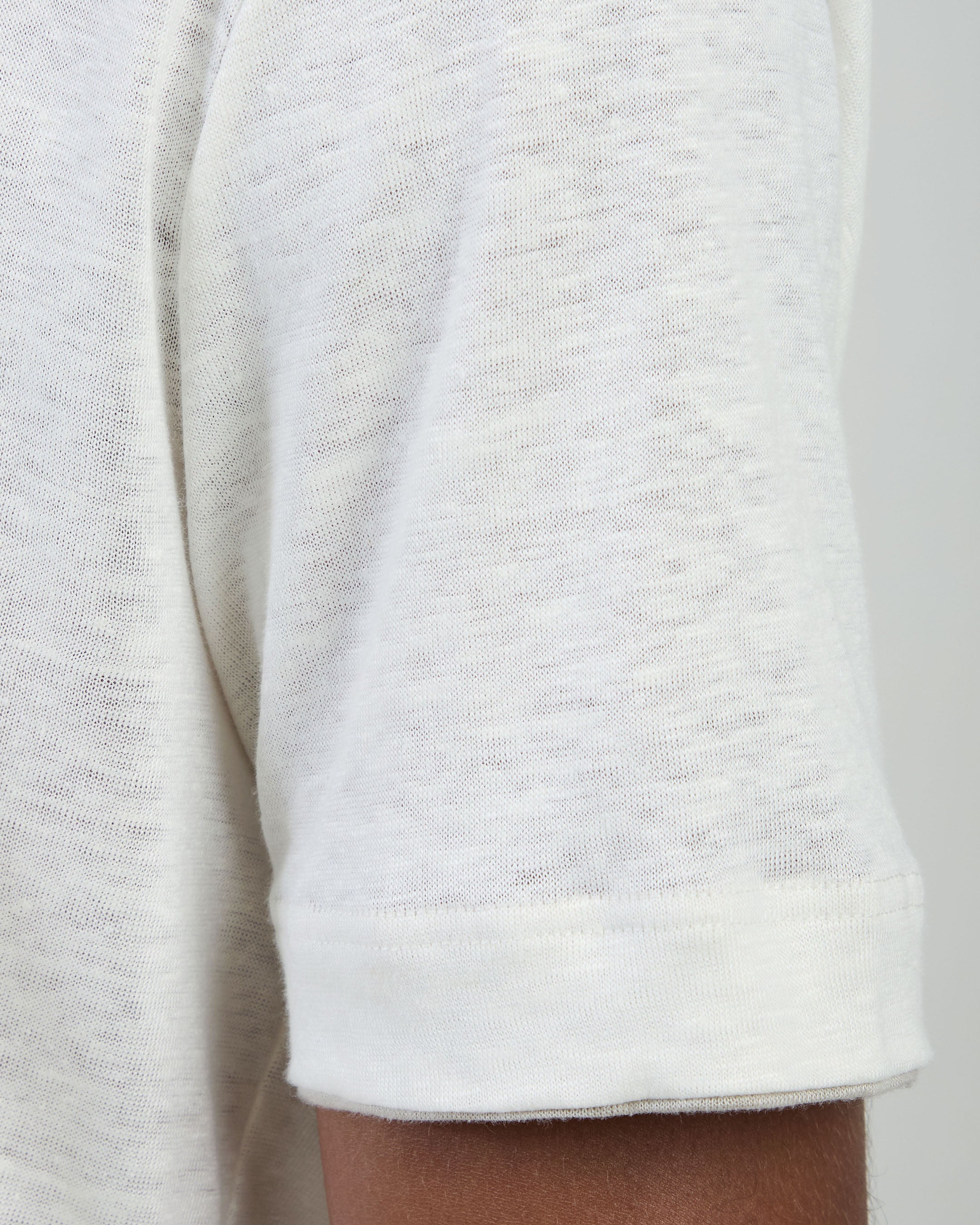 T-SHIRT GIROCOLLO LINO