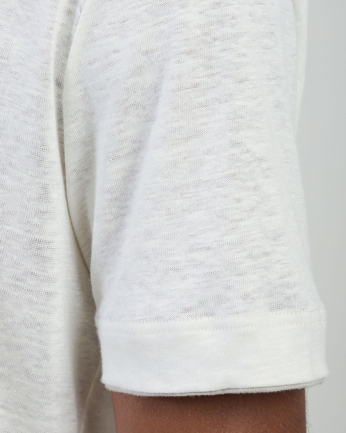 T-SHIRT GIROCOLLO LINO - 5