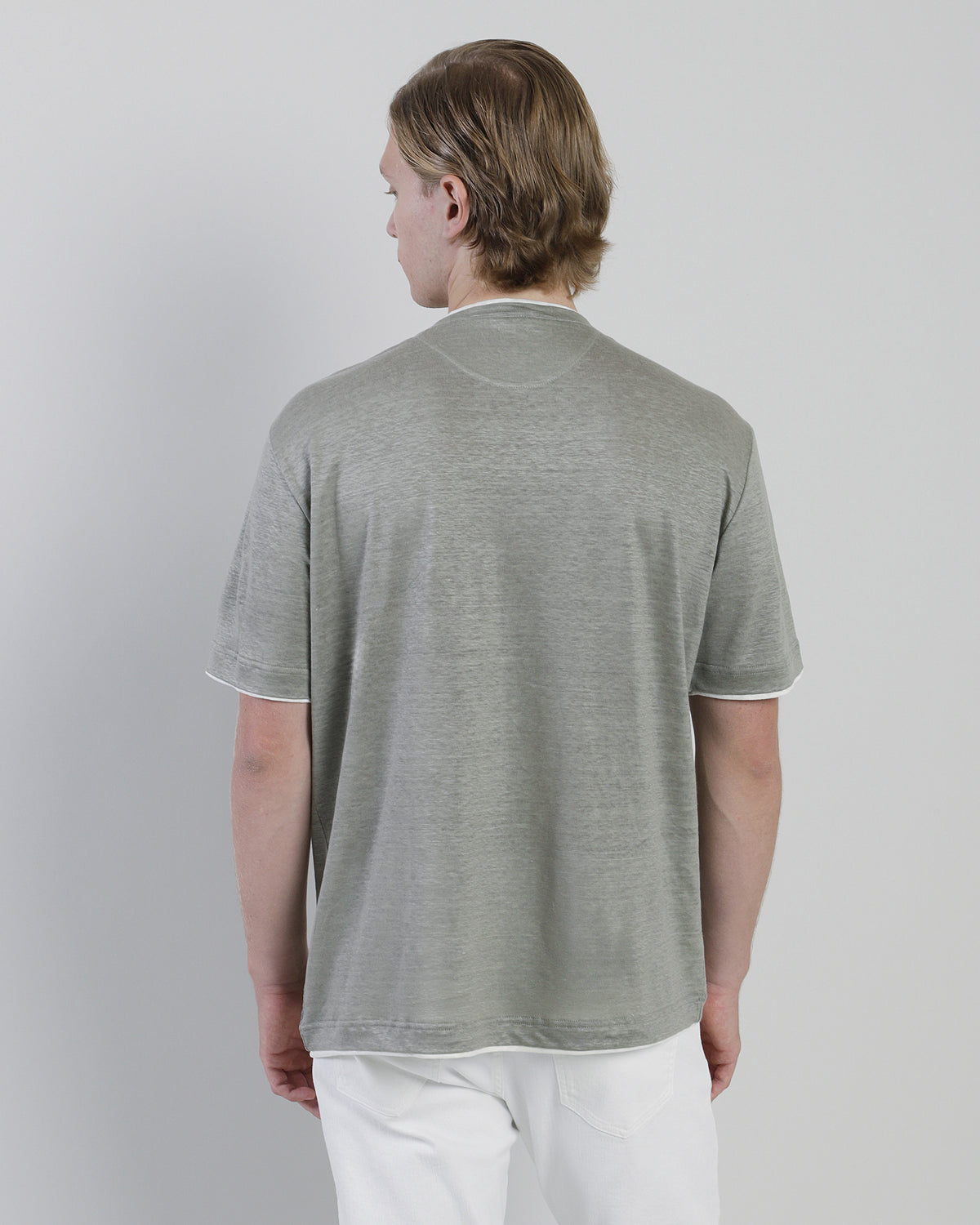 T-SHIRT GIROCOLLO LINO - 11
