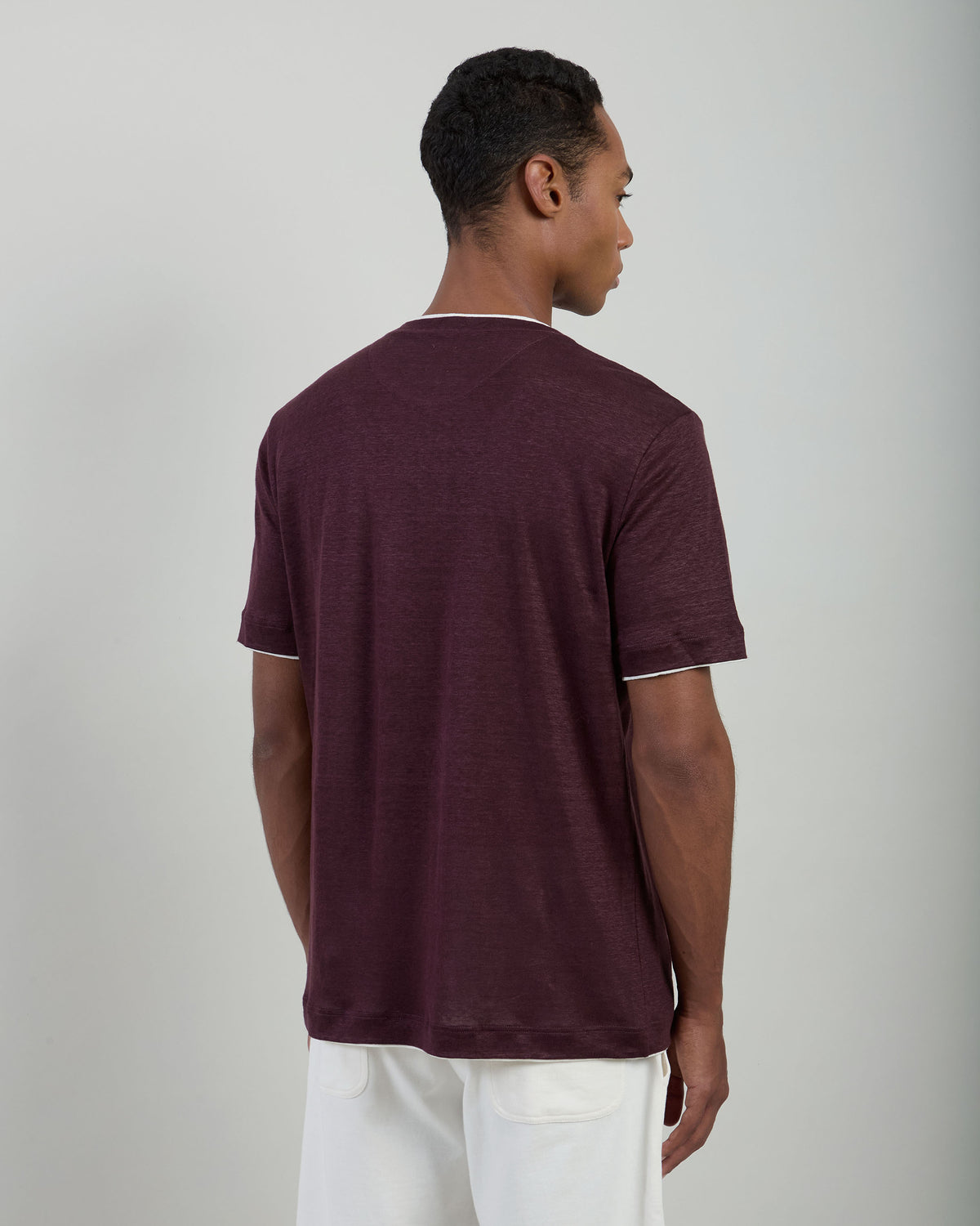 T-SHIRT GIROCOLLO LINO - 15