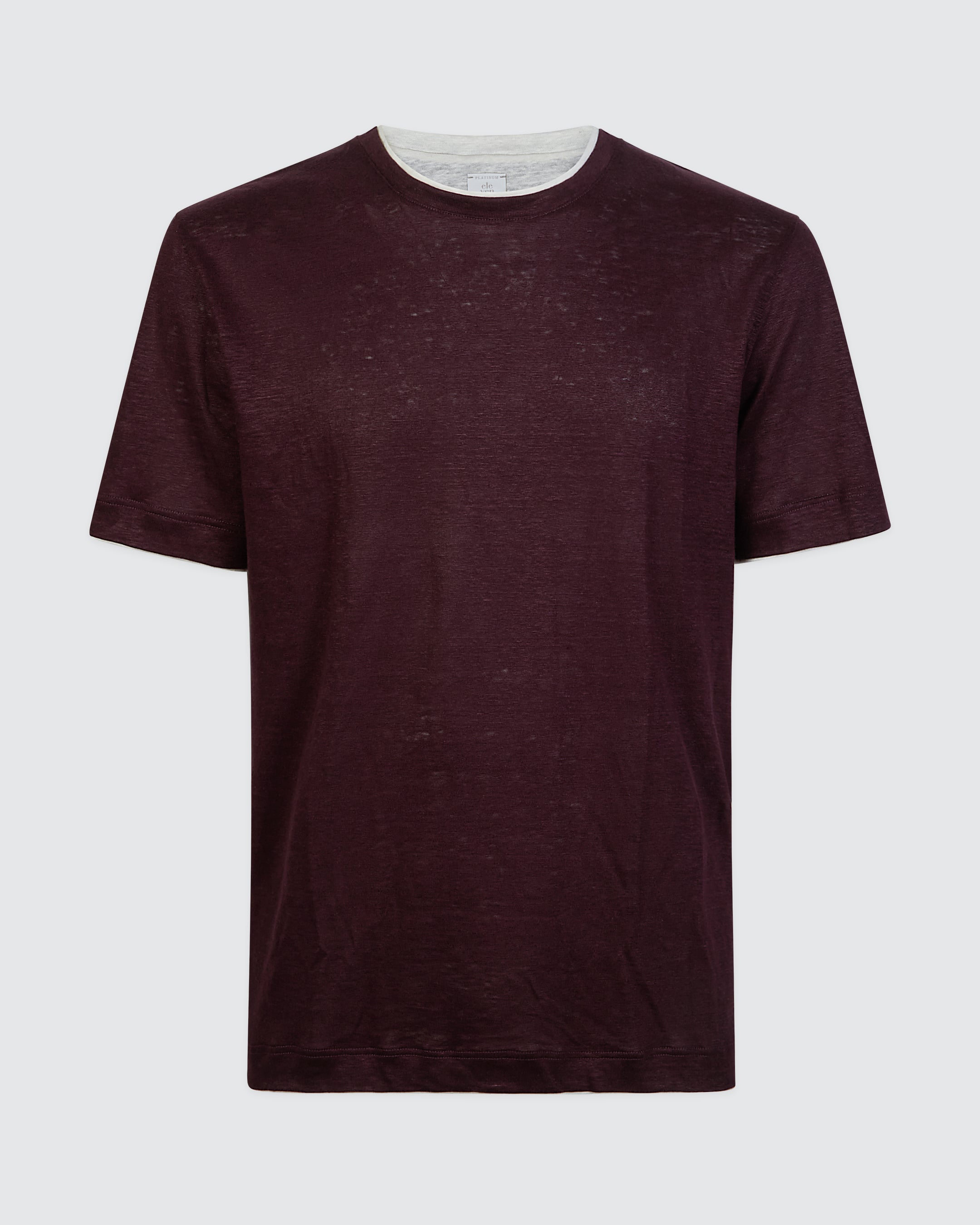 T-SHIRT GIROCOLLO LINO