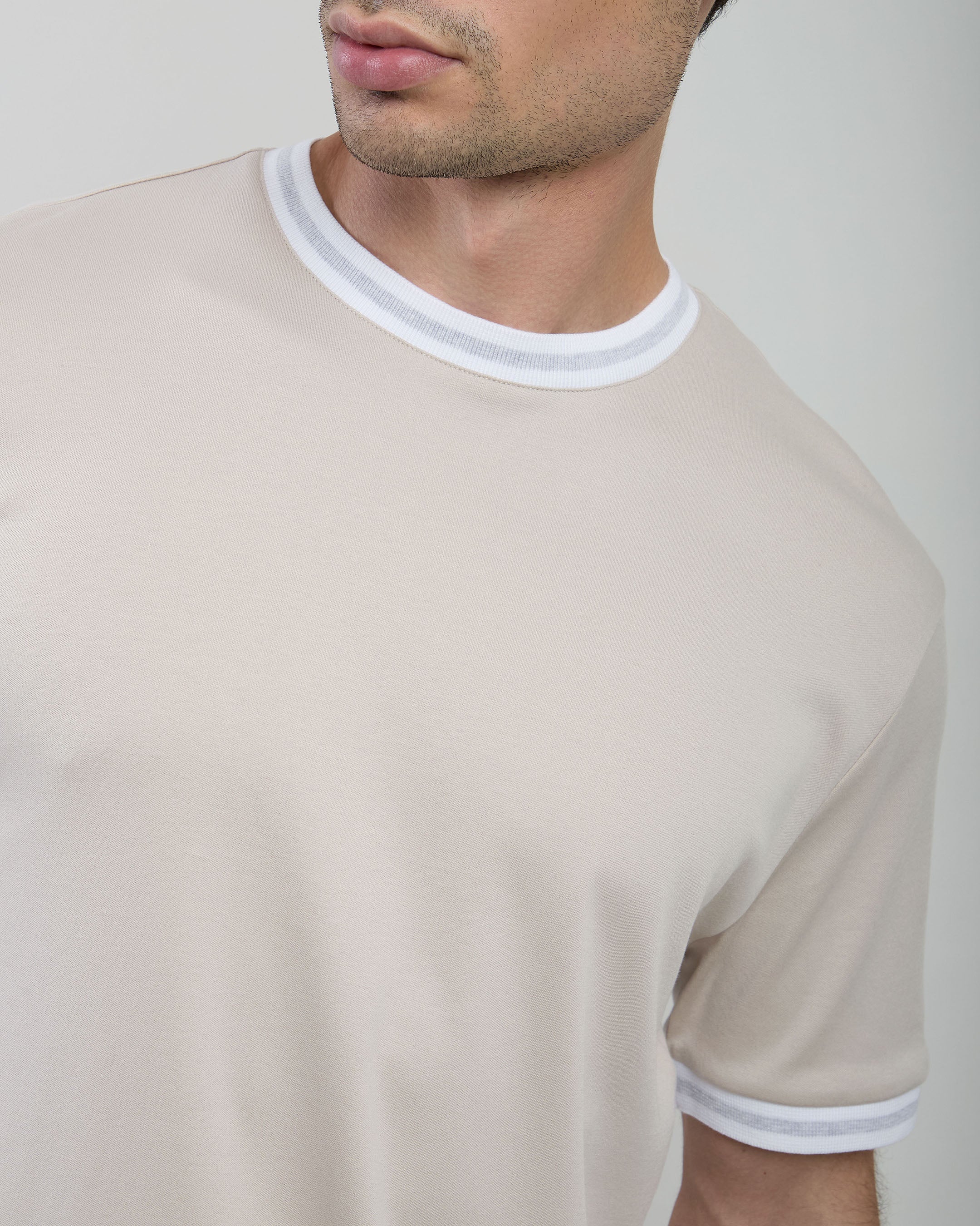 T-SHIRT GIROCOLLO COTONE GIZA INTERLOCK - 7