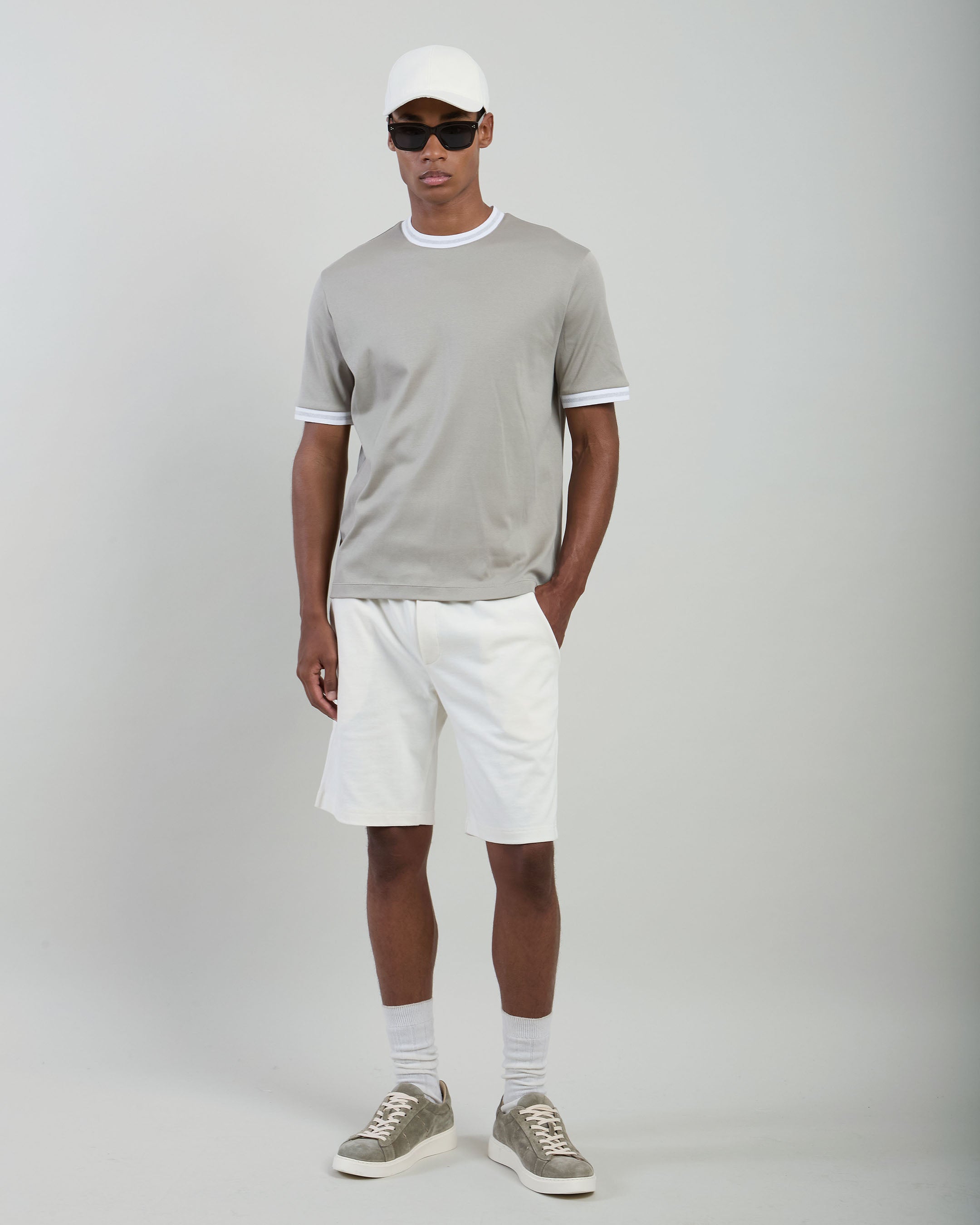 T-SHIRT GIROCOLLO COTONE GIZA INTERLOCK - 12