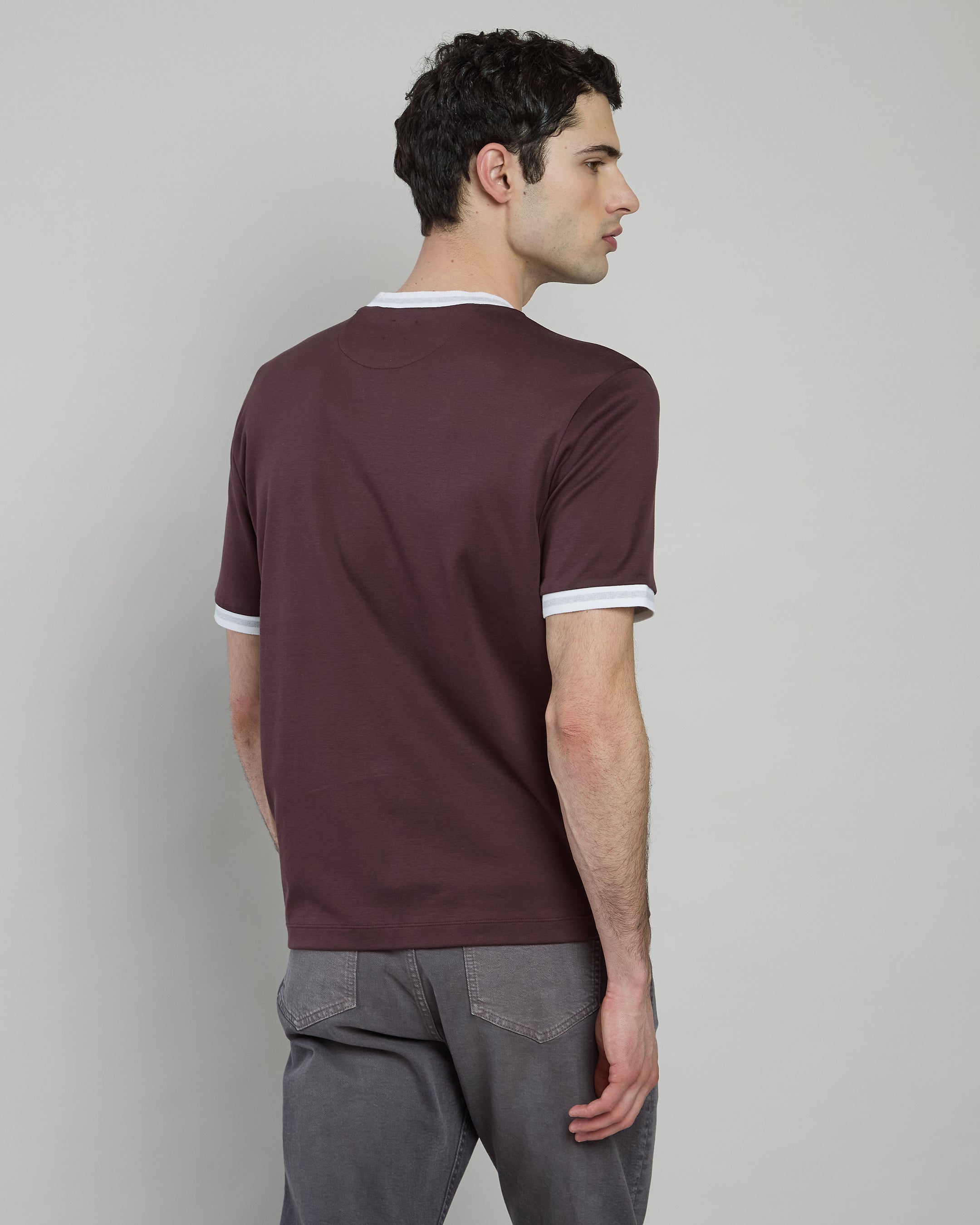 T-SHIRT GIROCOLLO COTONE GIZA INTERLOCK