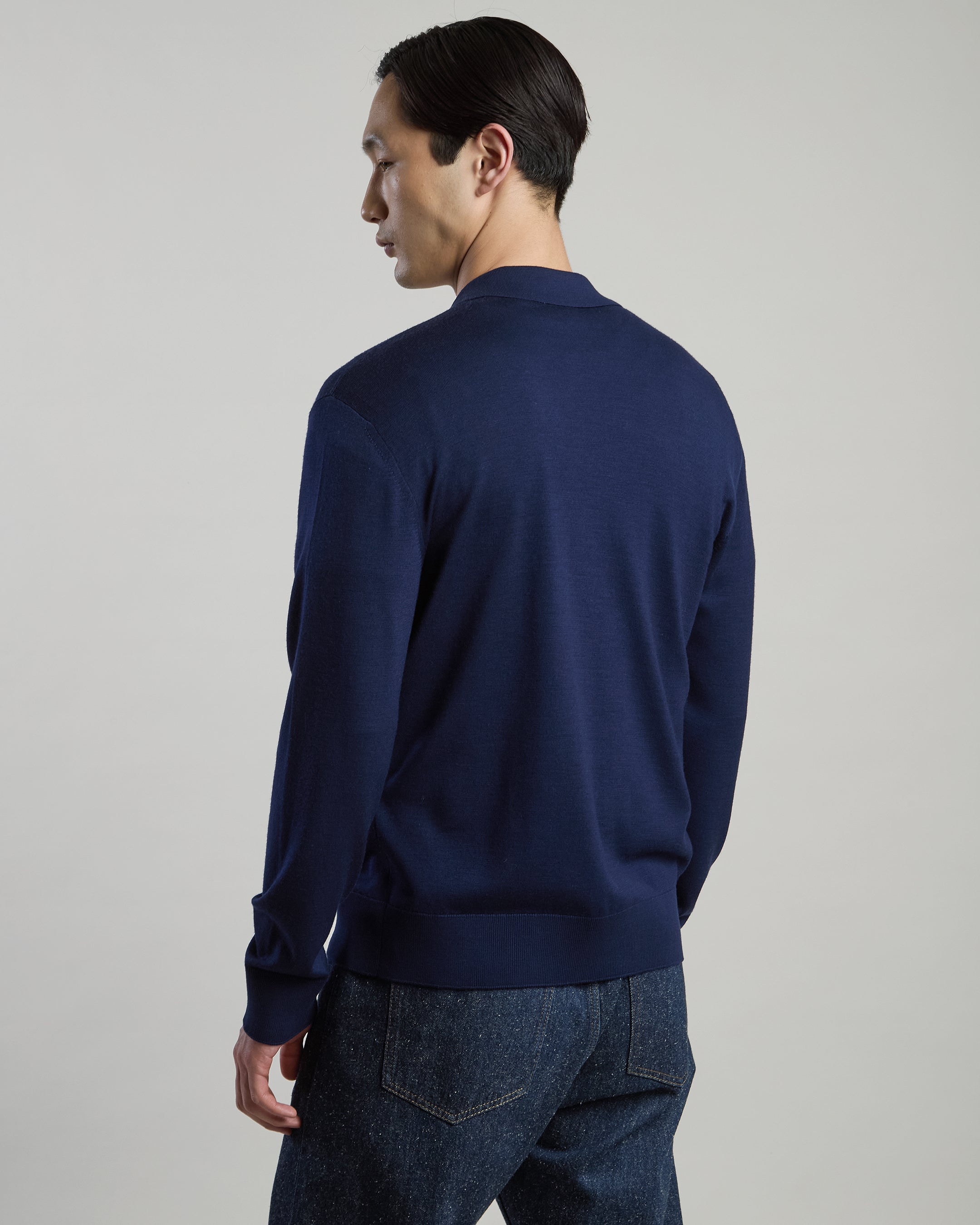 CAMICIA IN MAGLIA LANA 14 MICRON