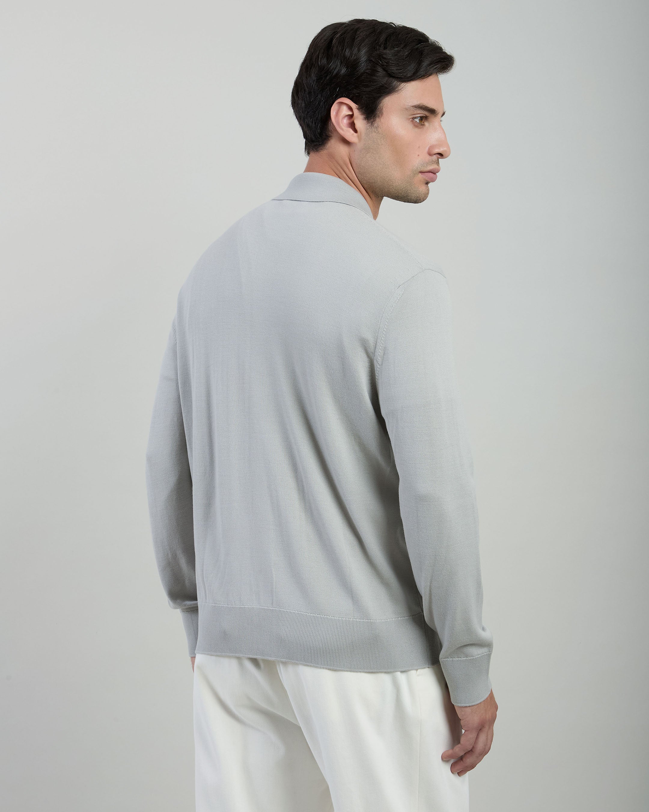 14-MICRON WOOL KNIT SHIRT - 6