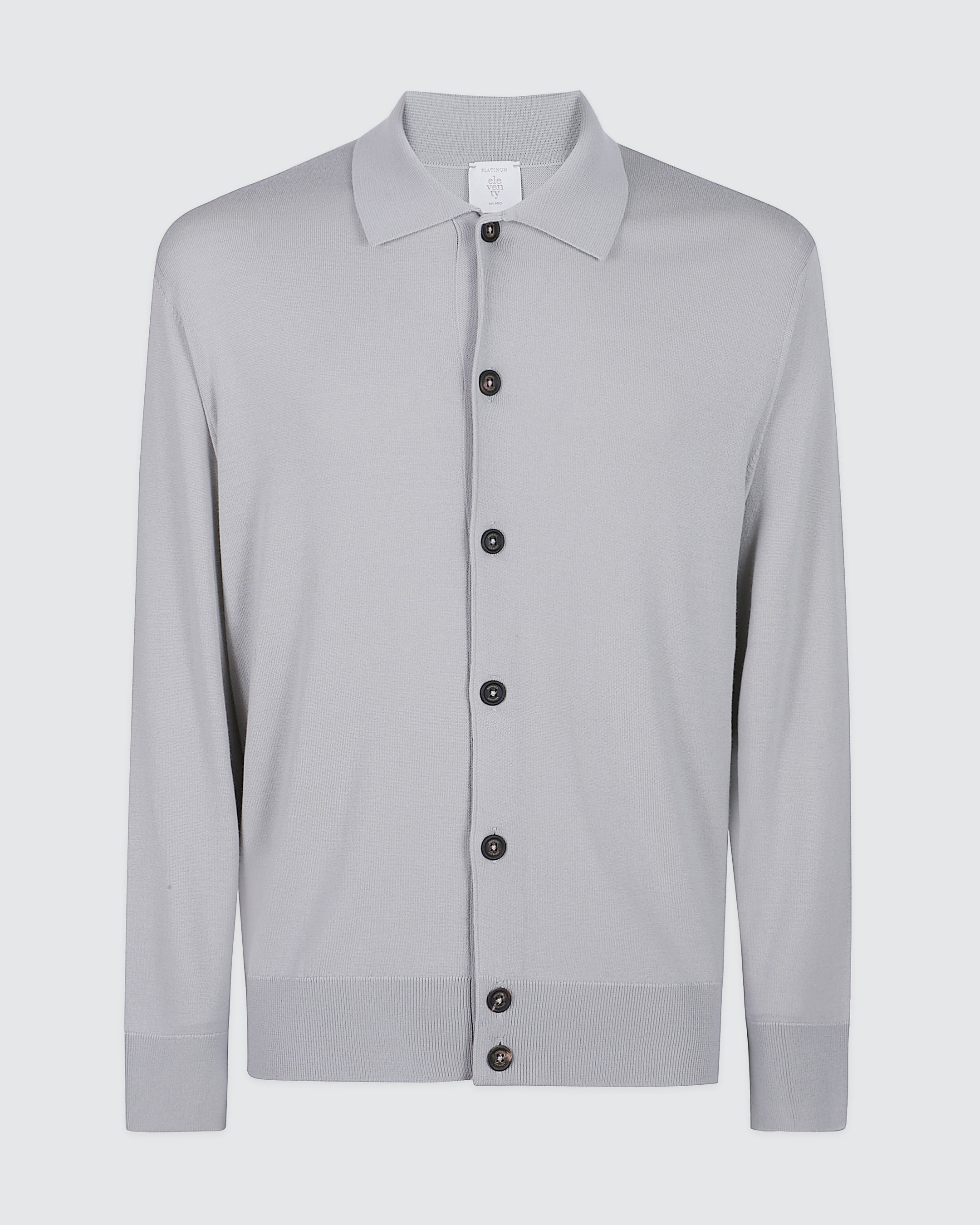 14-MICRON WOOL KNIT SHIRT