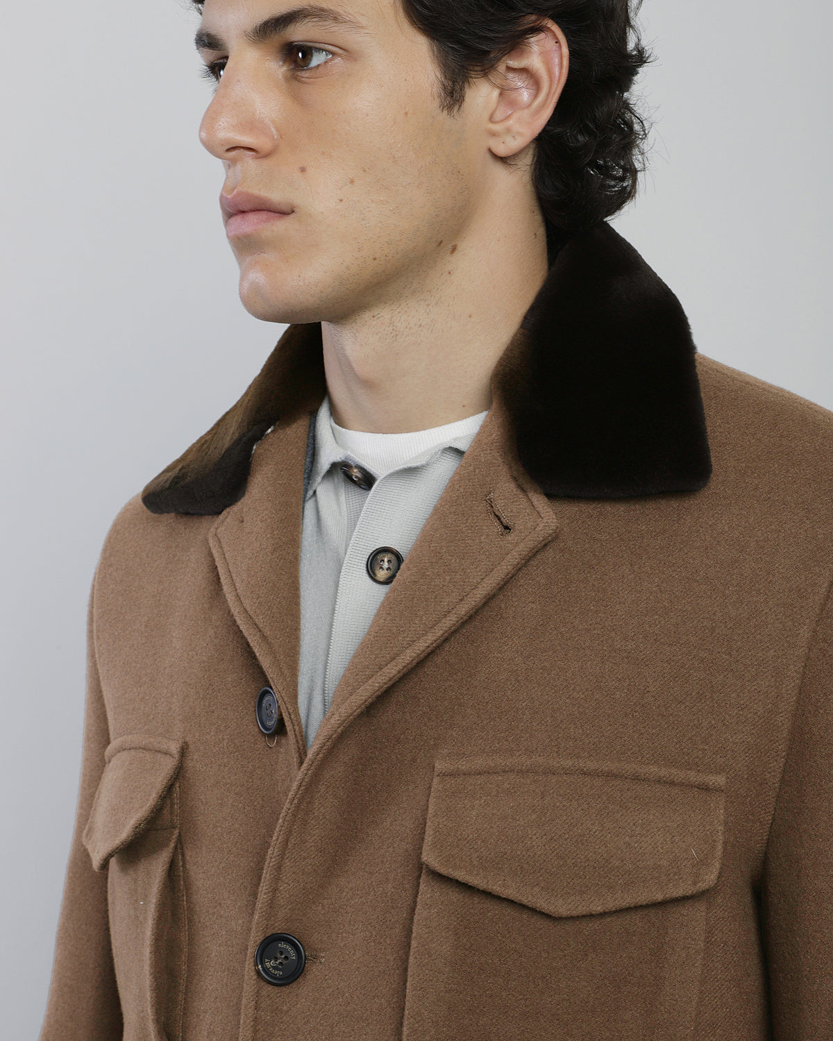 14-MICRON WOOL SAFARI JACKET