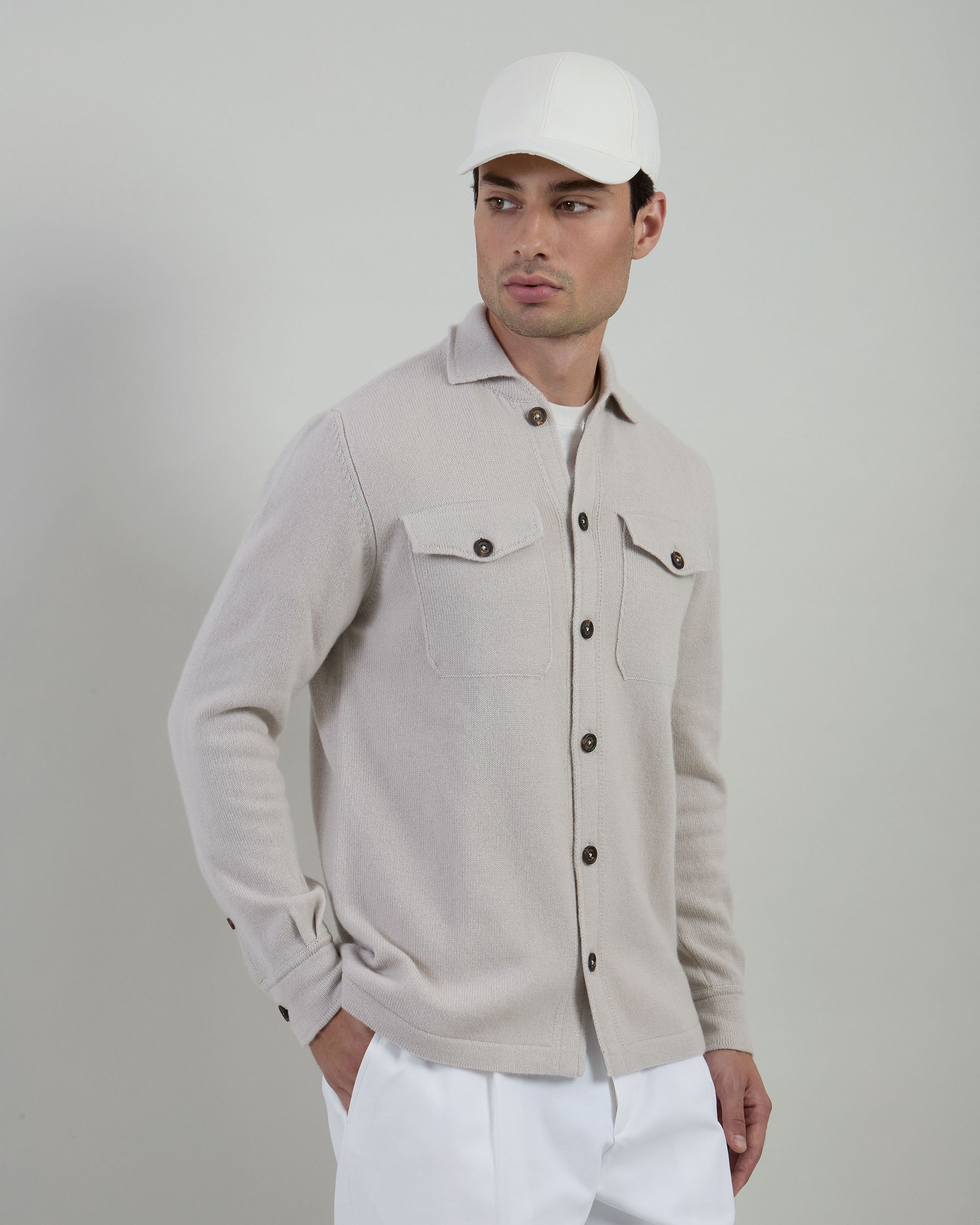 CAMICIA OVER CASHMERE