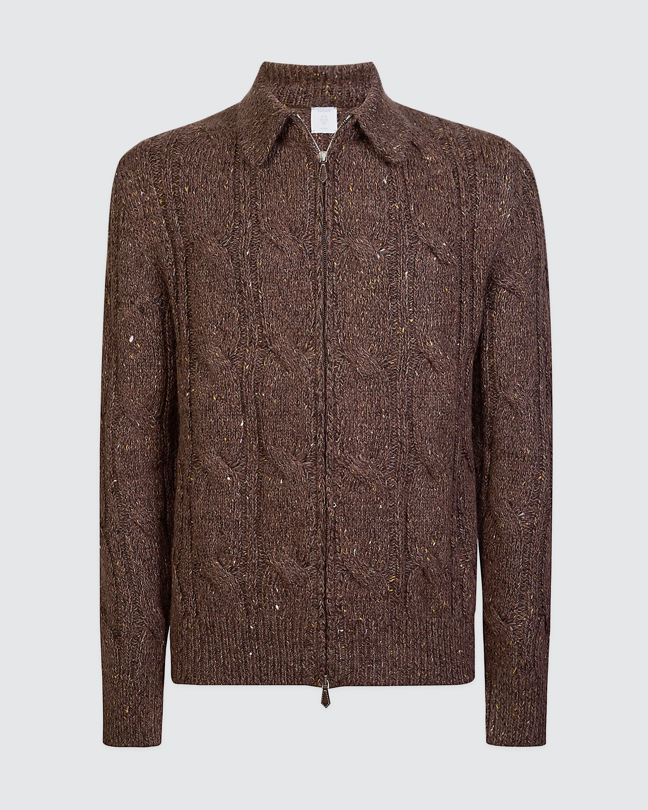 MAGLIA FULL ZIP LANA ALPACA SETA - 6