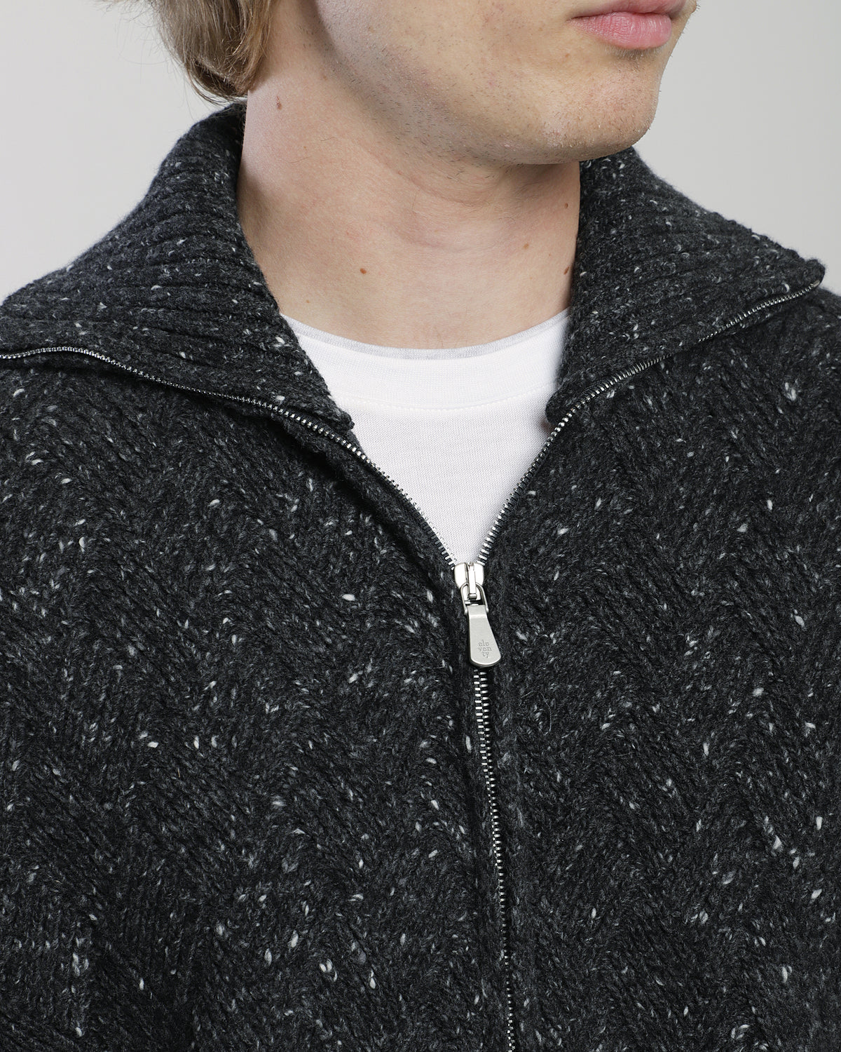 MAGLIA FULL ZIP LANA CASHMERE