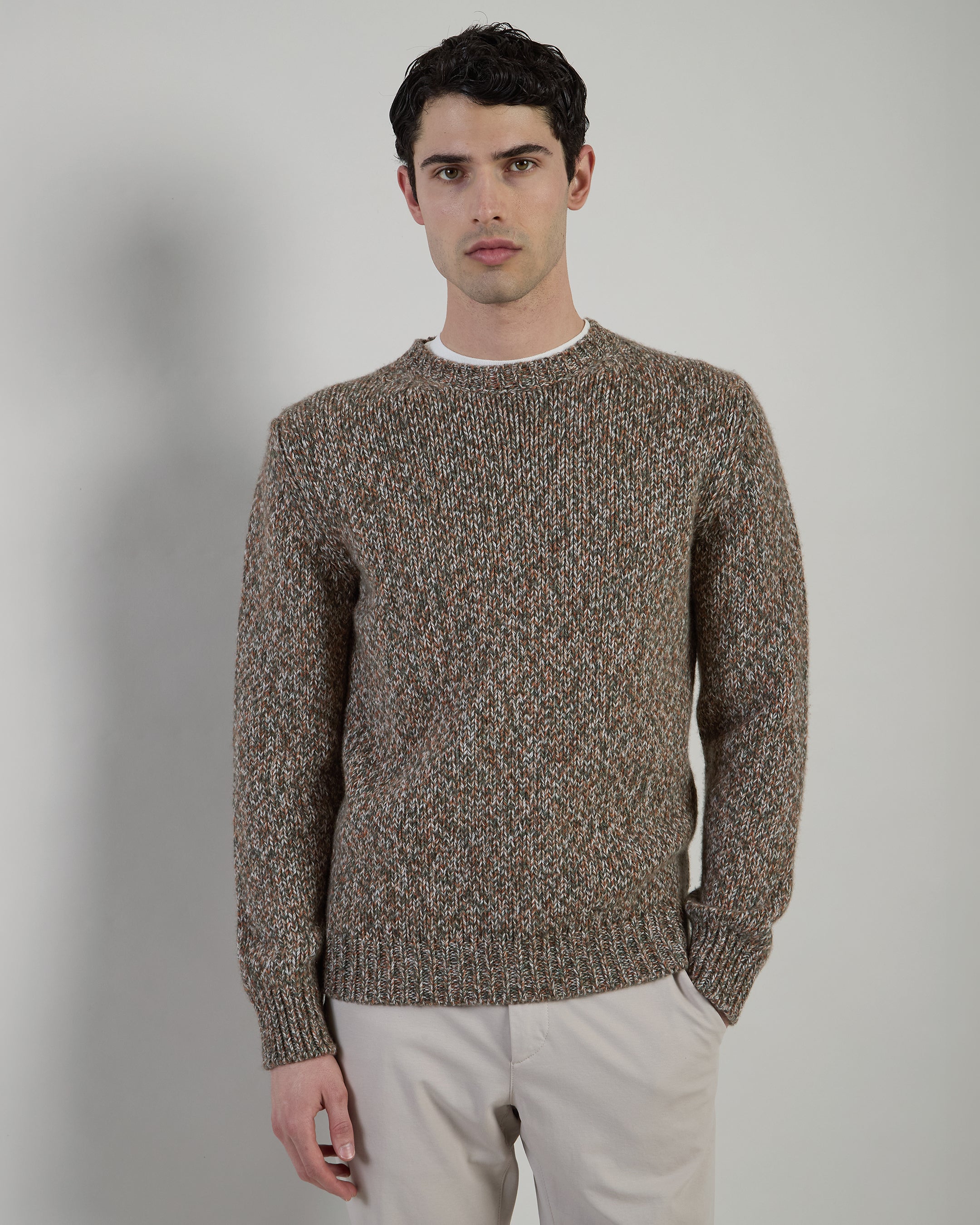 MAGLIA GIROCOLLO CASHMERE MOULINE'