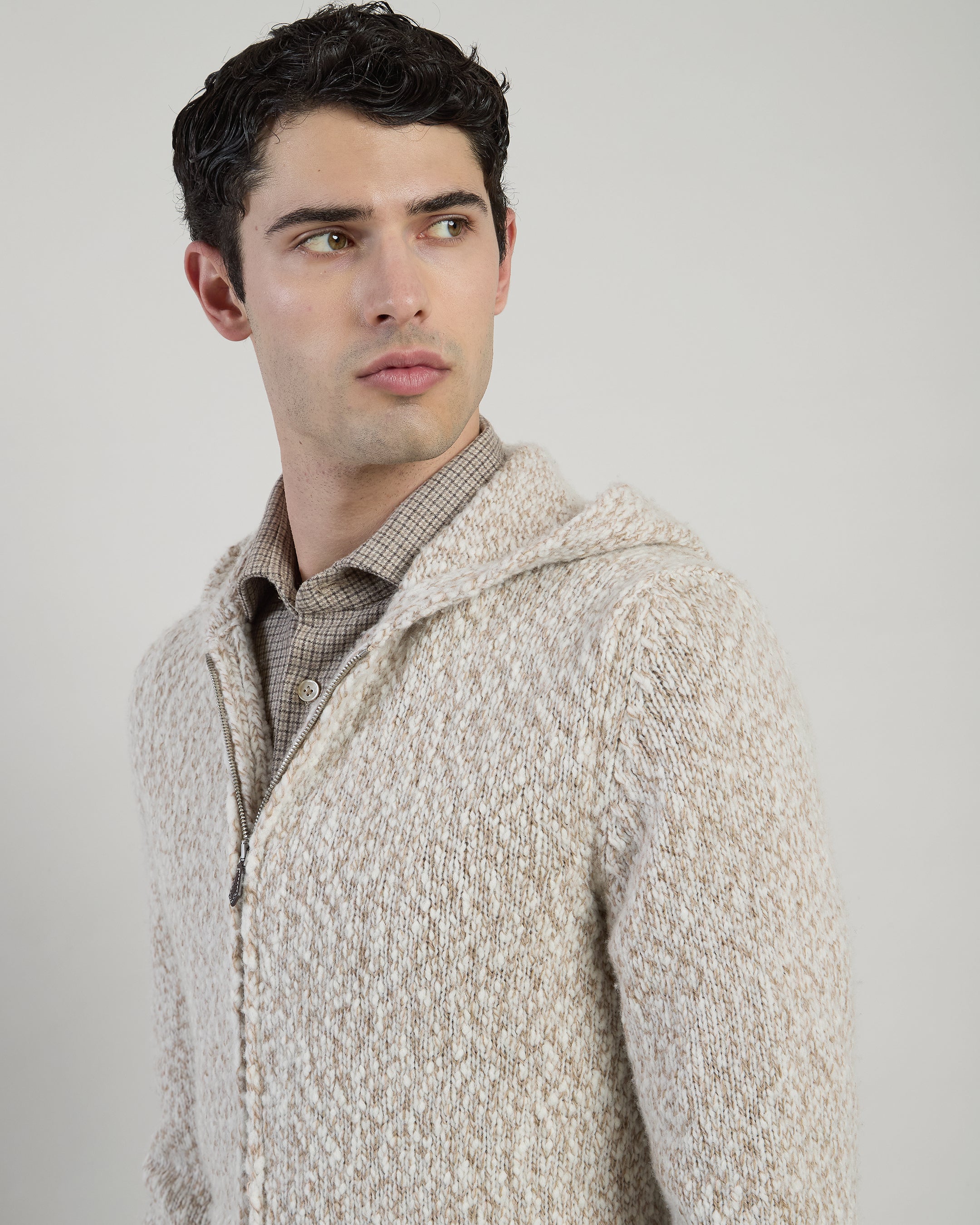 MAGLIA FULL ZIP CASHMERE LANA - 2