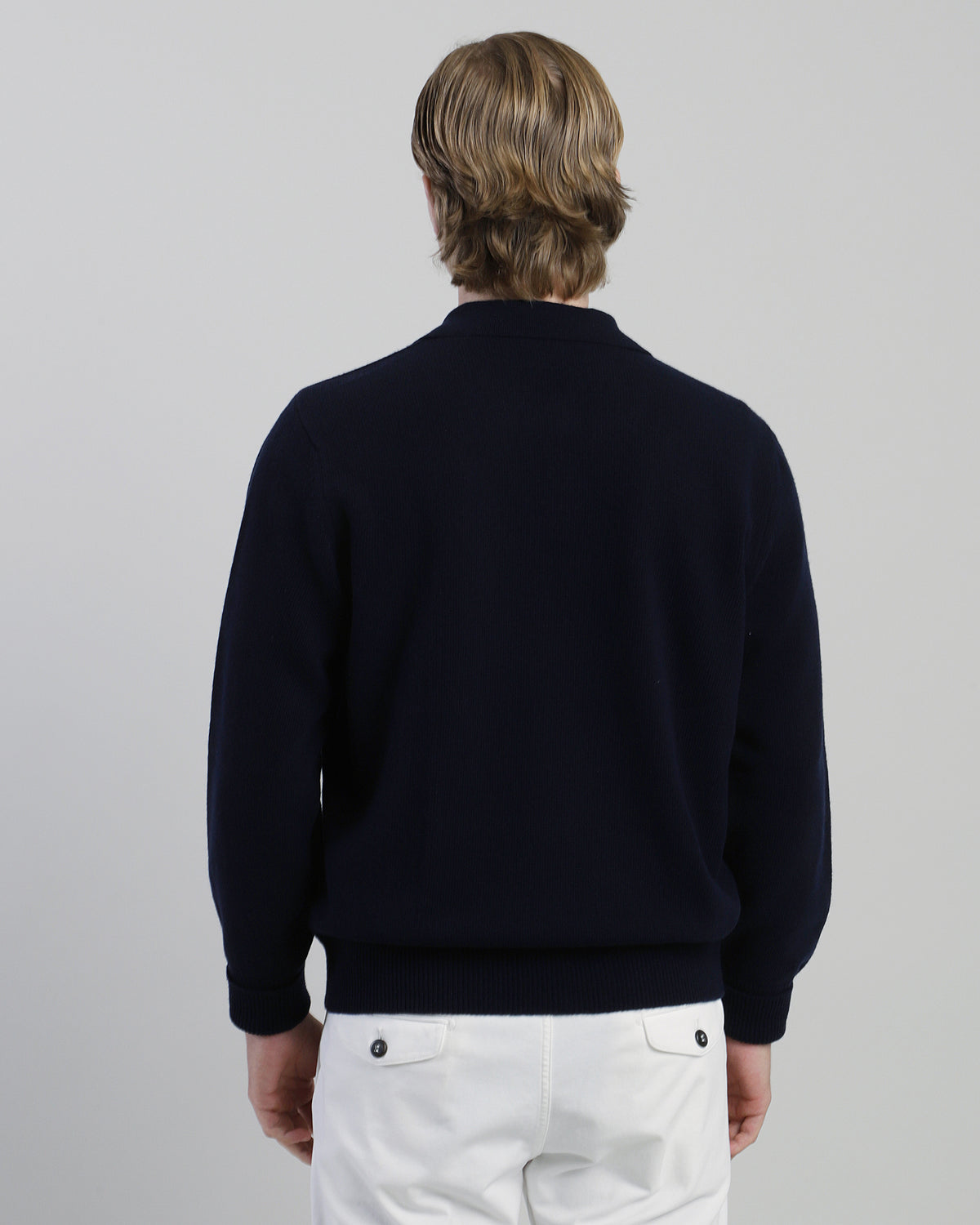 MAGLIA SCOLLO V LANA CASHMERE - 2