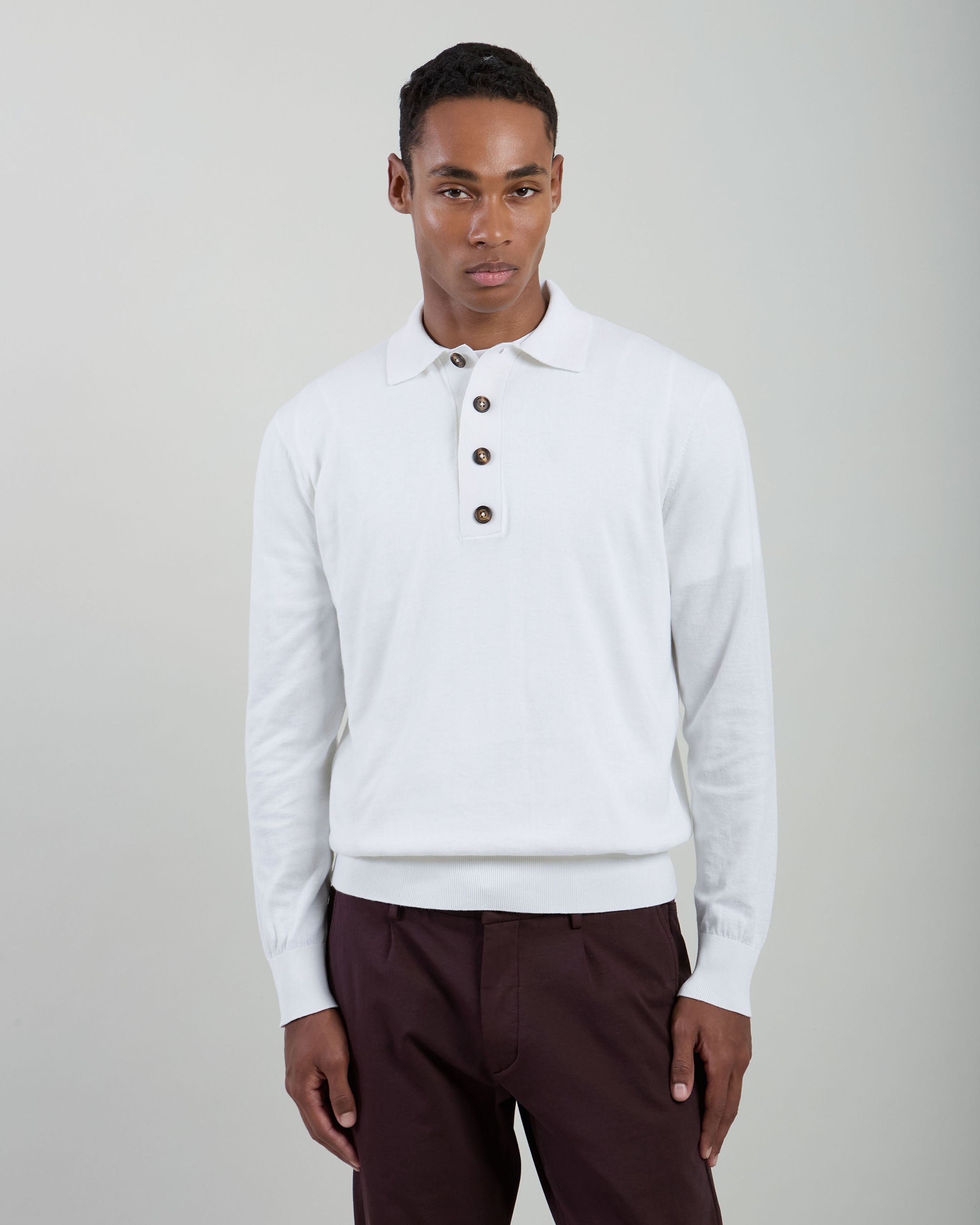 POLO IN MAGLIA COTONE CASHMERE - 1