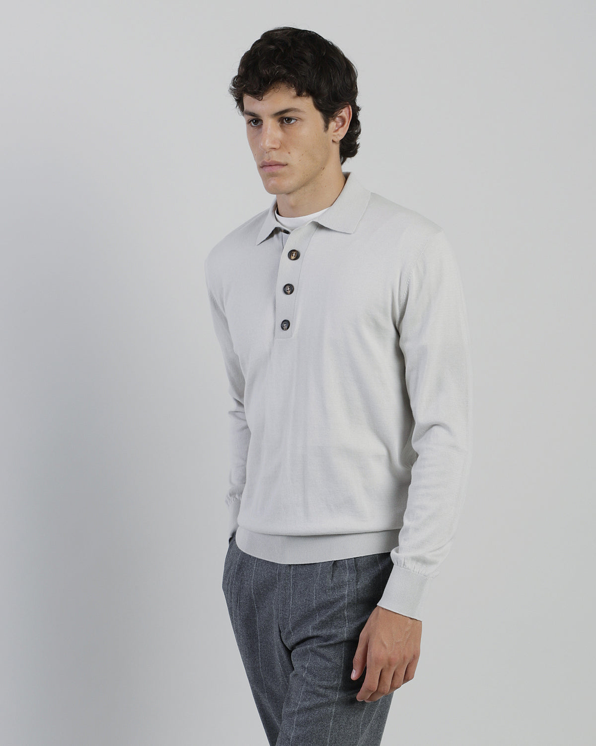 POLO IN MAGLIA COTONE CASHMERE - 1