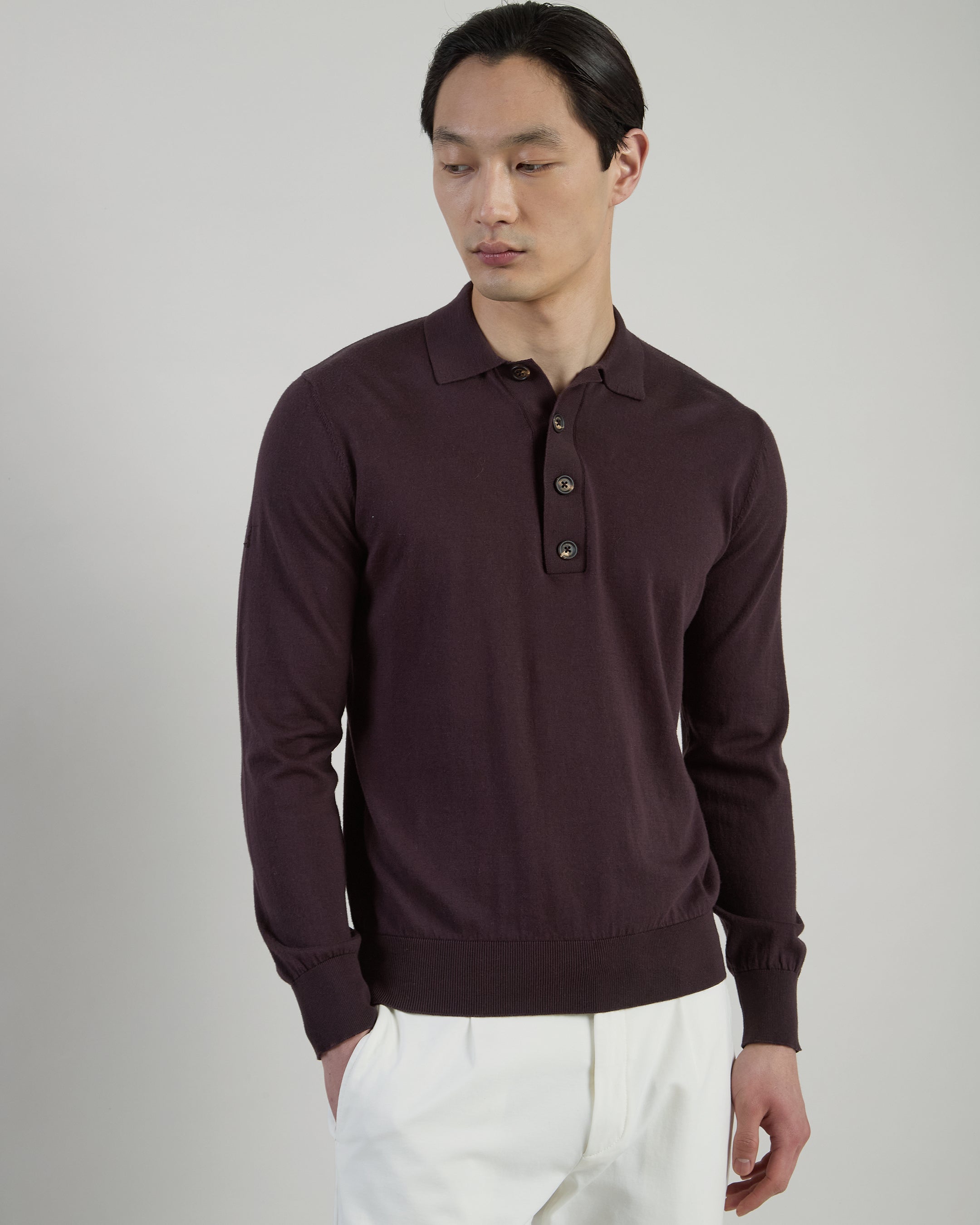 POLO IN MAGLIA COTONE CASHMERE