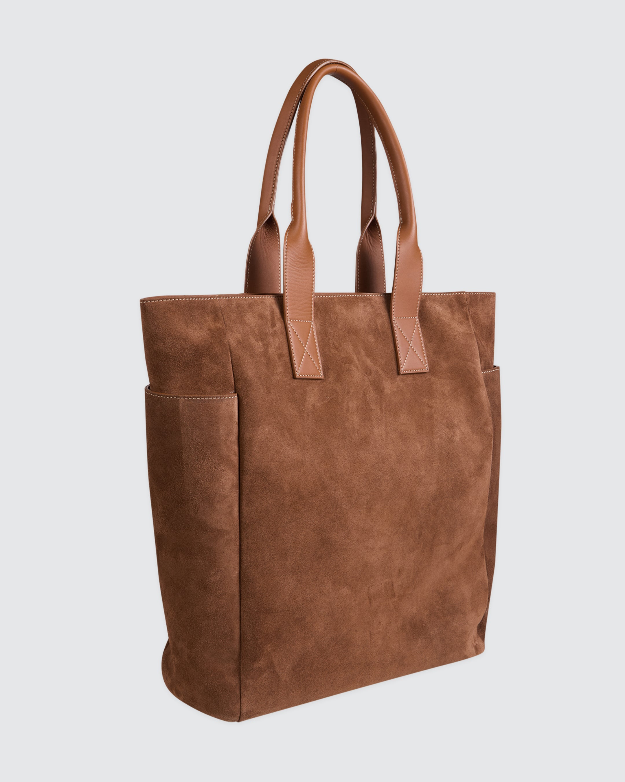 BORSA PELLE SCAMOSCIATA E VITELLO PIENO FIORE - 7