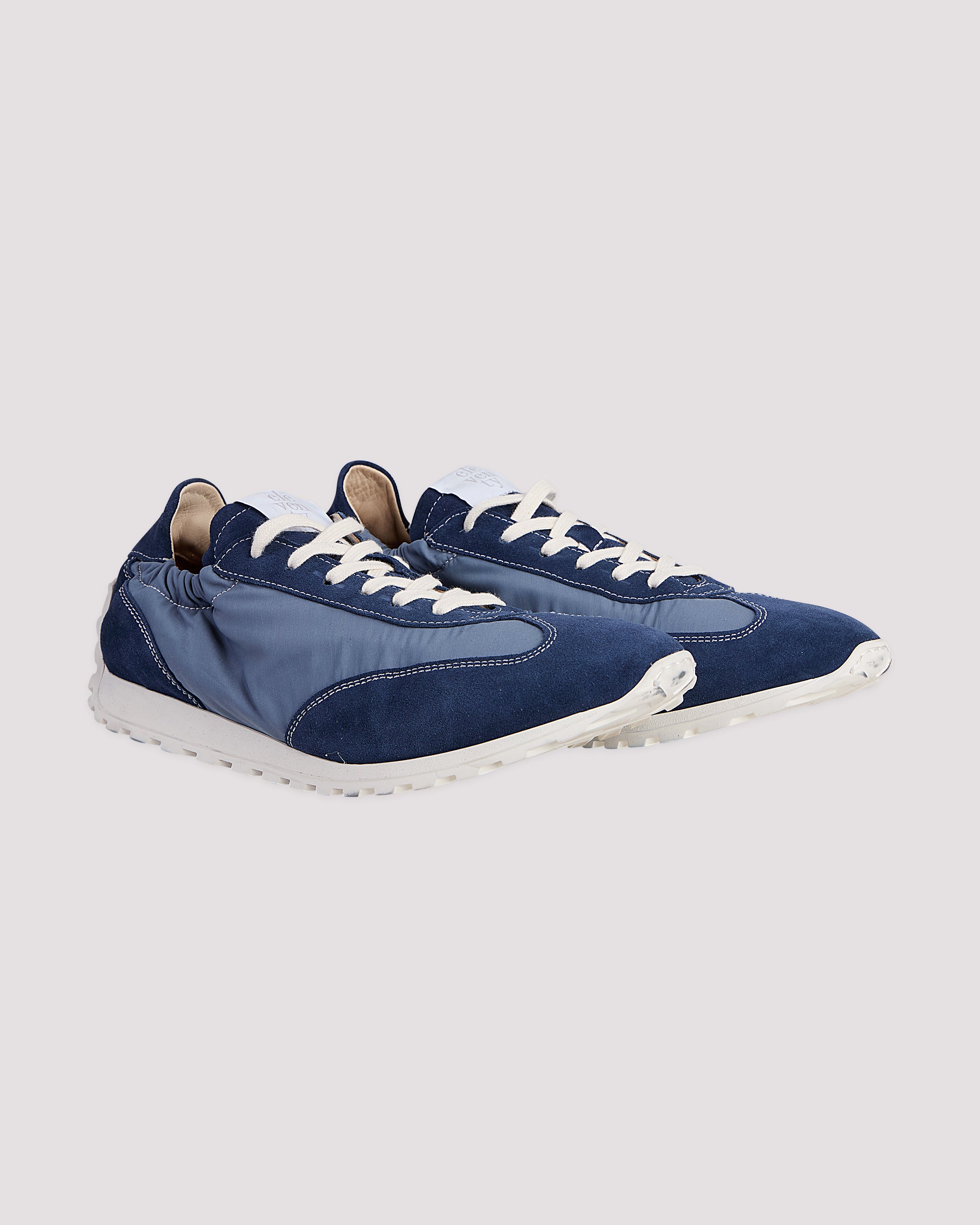 SCARPA PELLE VITELLO SCAMOSCIATA E LANA NYLON - 4