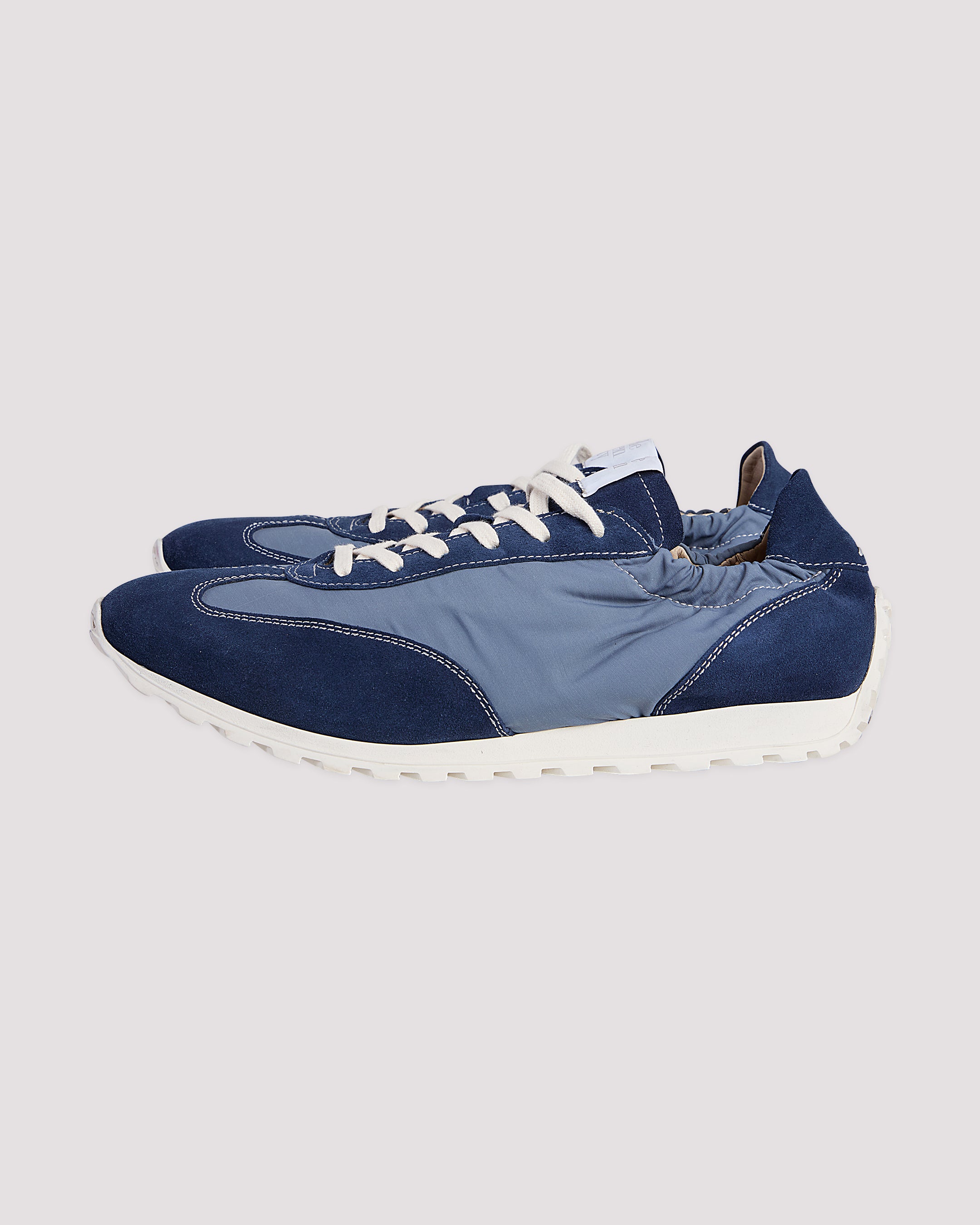 SCARPA PELLE VITELLO SCAMOSCIATA E LANA NYLON - 5
