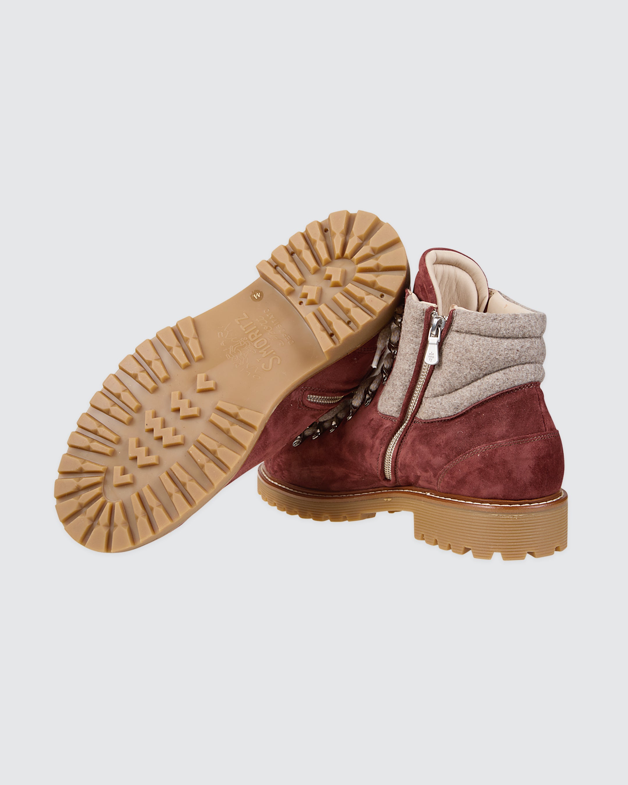 SCARPA PELLE VITELLO SCAMOSCIATA E FLANELLA