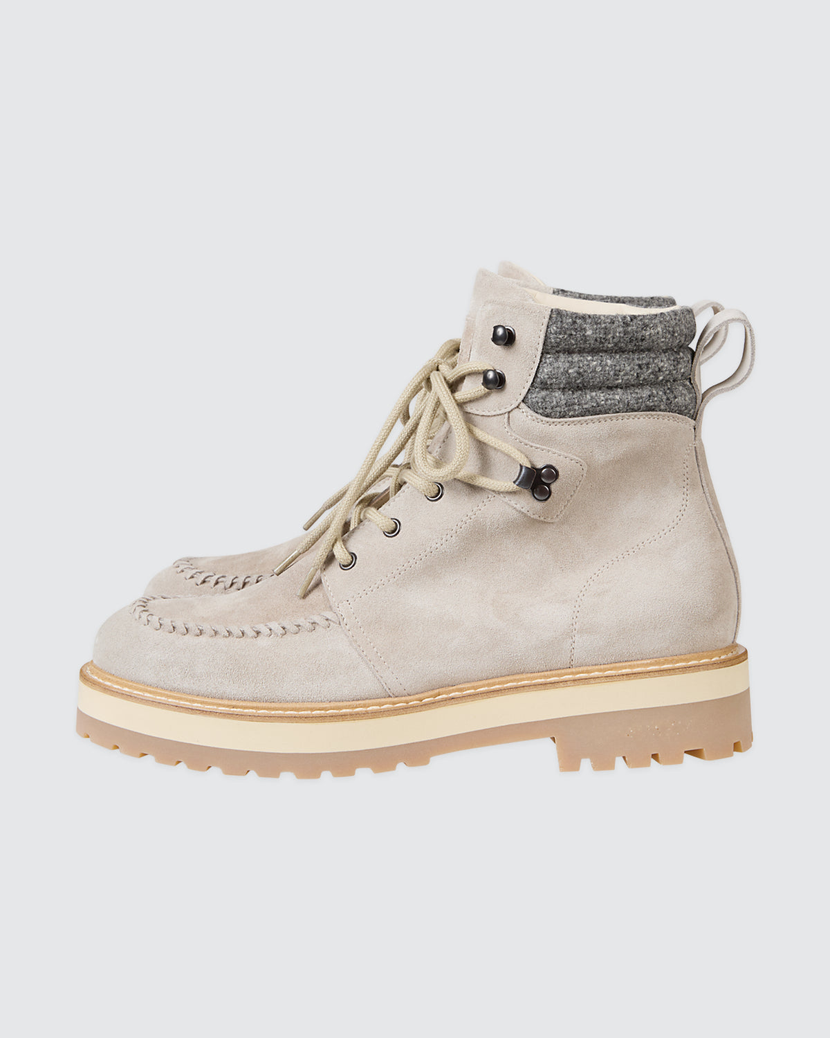 SCARPA PELLE VITELLO E LANA - 2