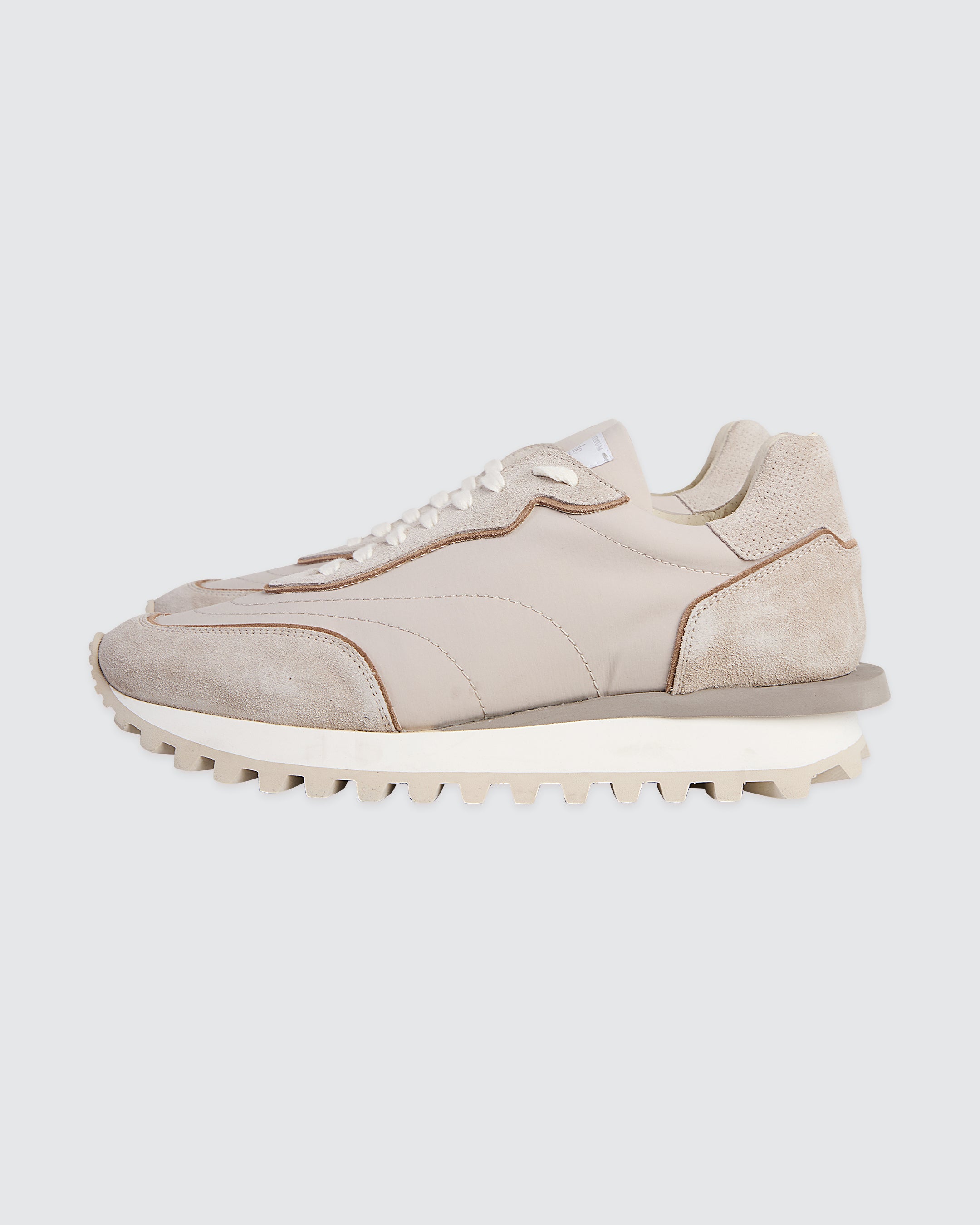 SCARPA LANA NYLON E PELLE VITELLO SCAMOSCIATA