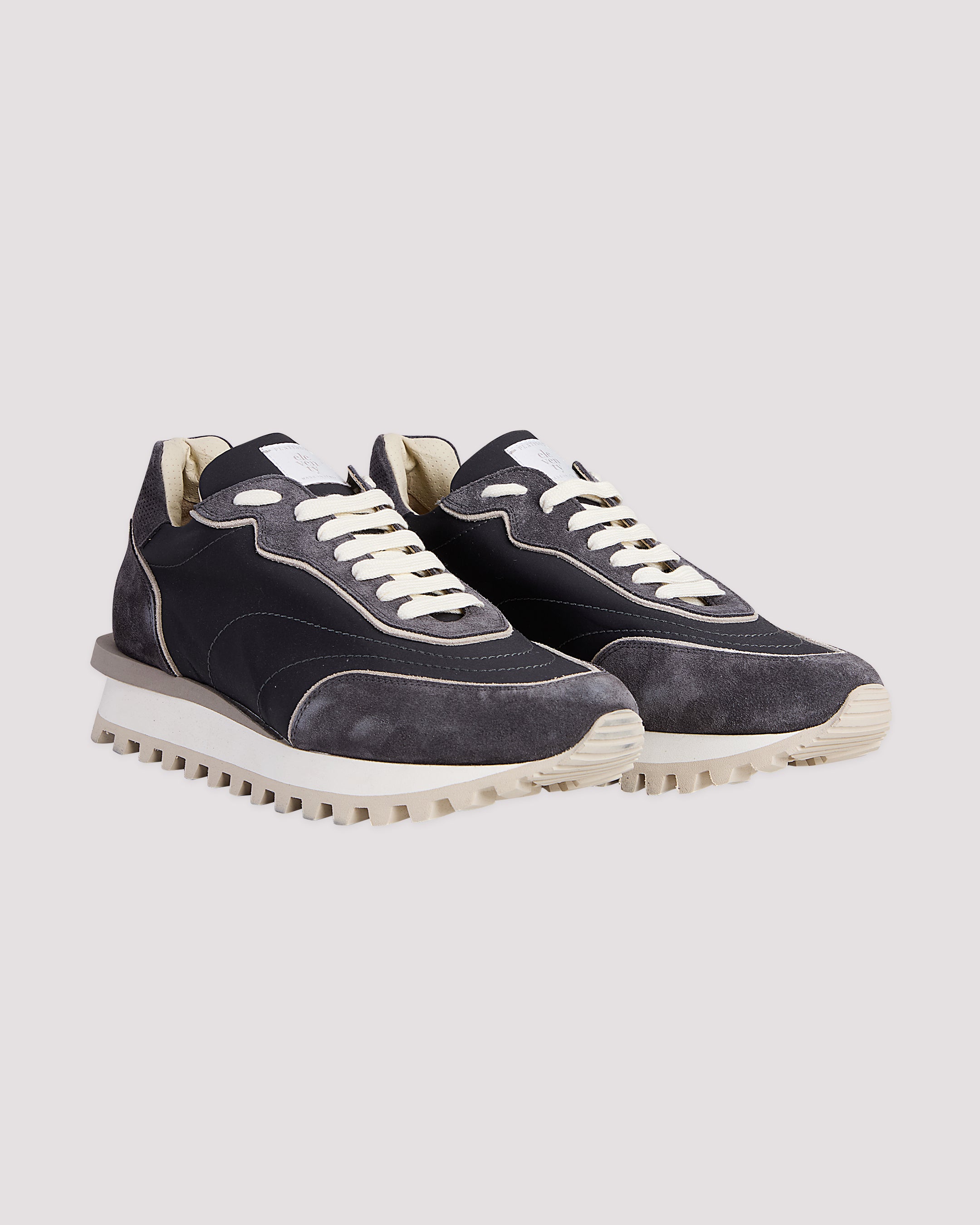 SCARPA LANA NYLON E PELLE VITELLO SCAMOSCIATA
