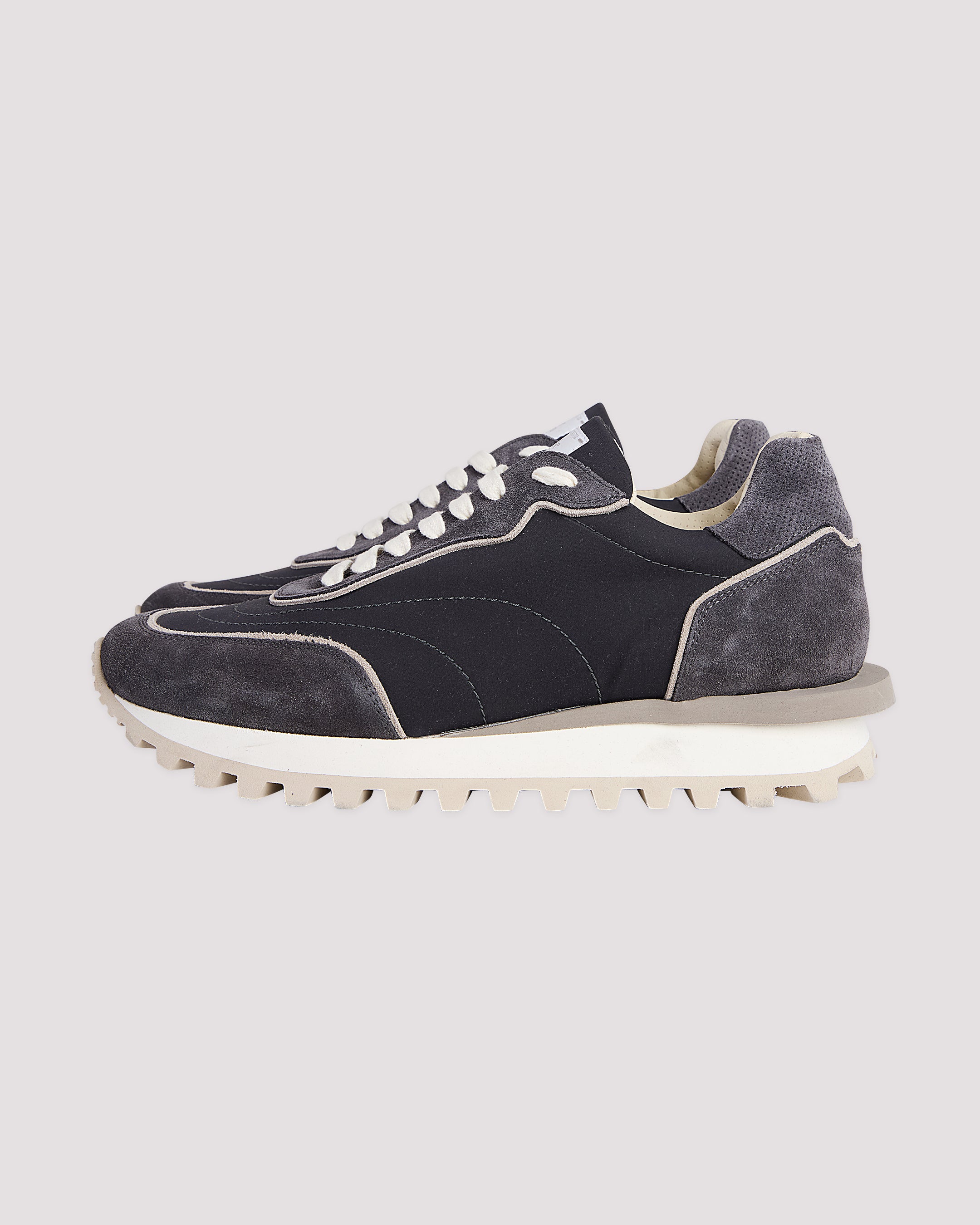 SCARPA LANA NYLON E PELLE VITELLO SCAMOSCIATA