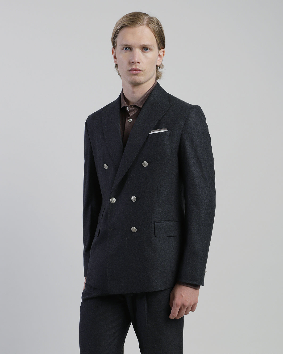 ABITO DOPPIOPETTO LANA SETA CASHMERE - 15
