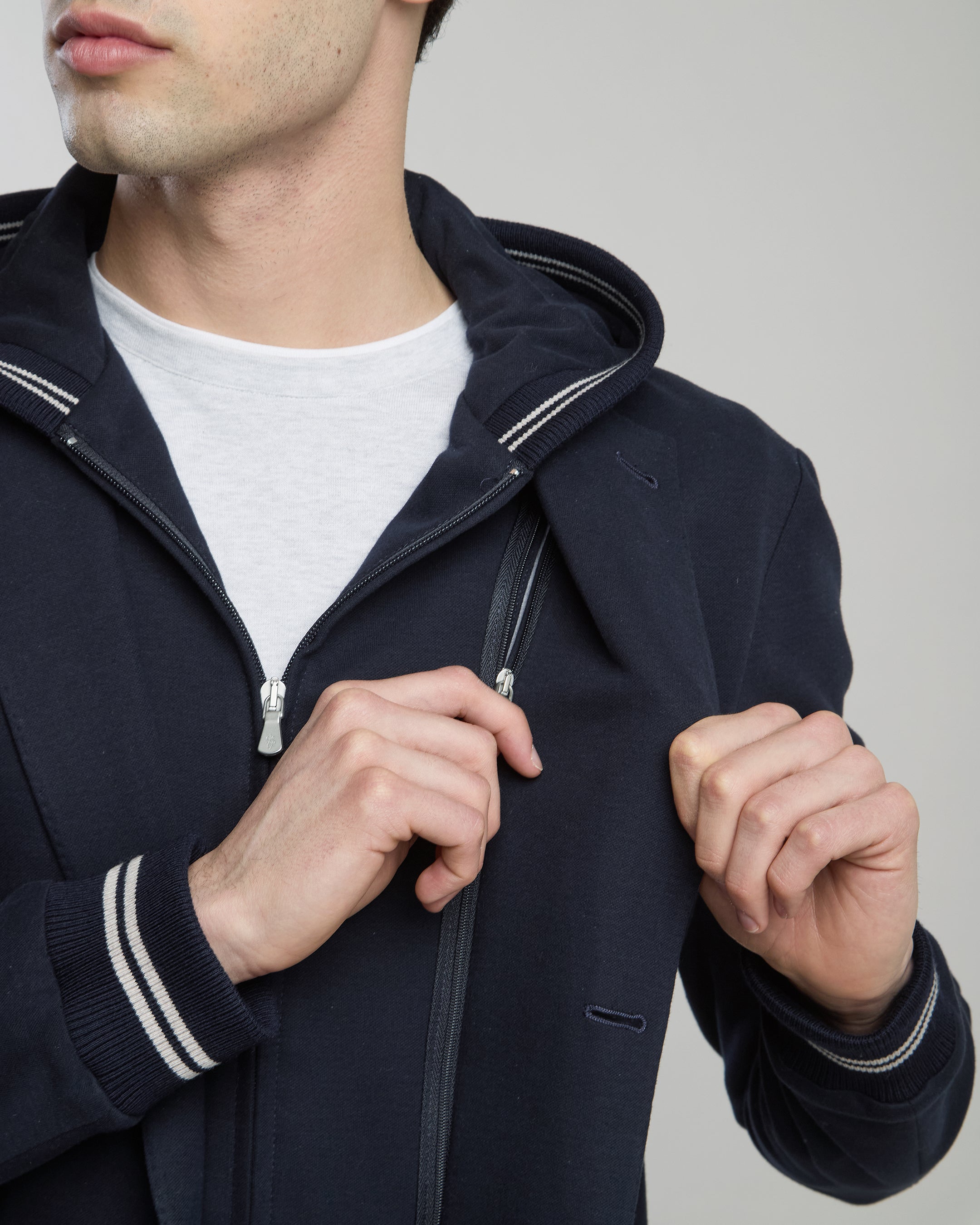 COTTON JACKET WITH BIB FRONT