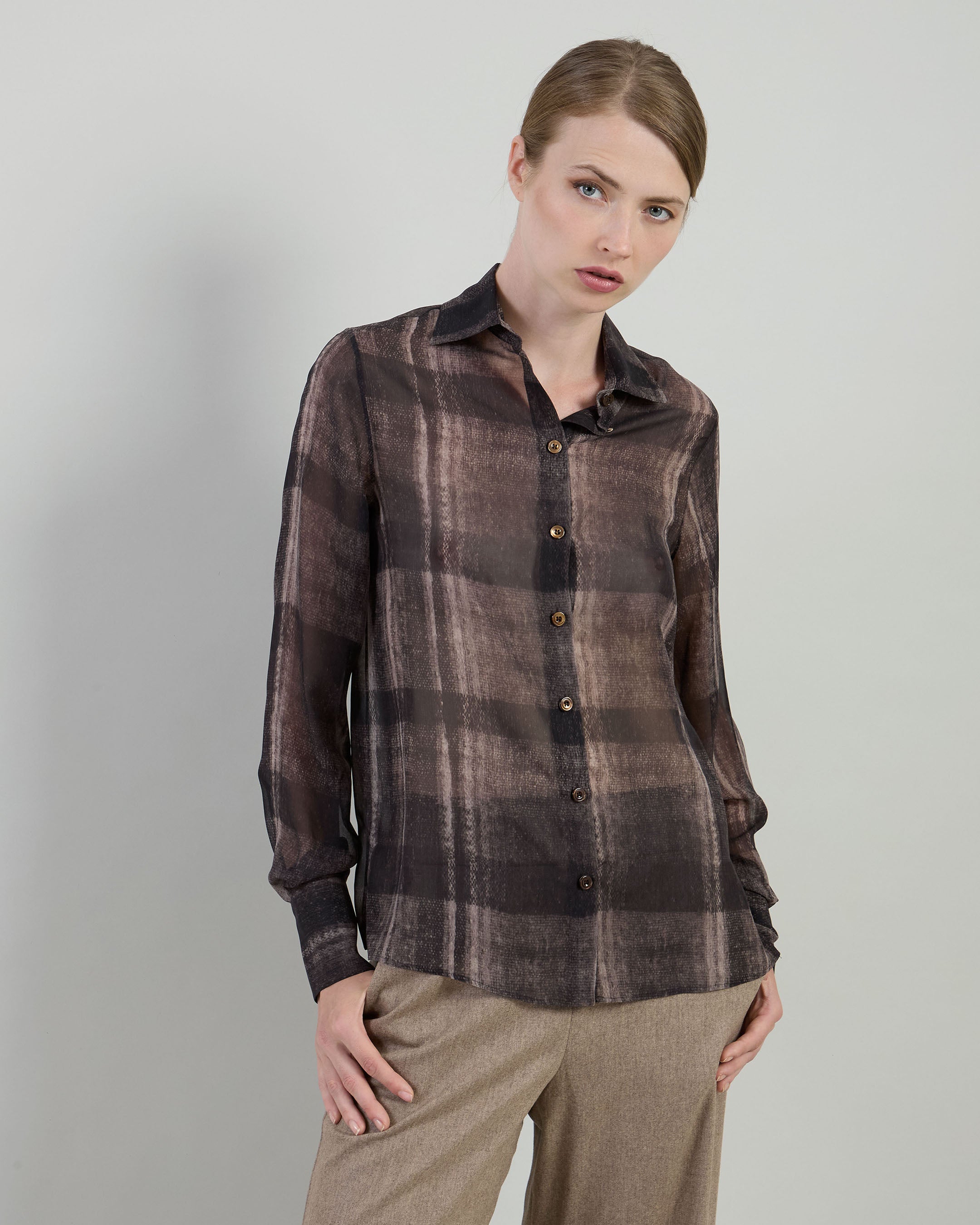 CAMICIA SETA STAMPATA