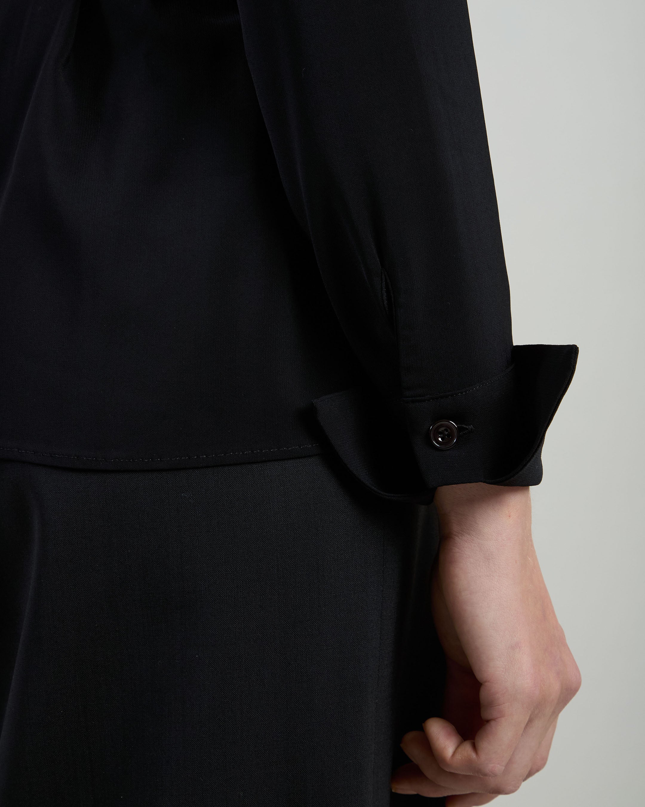 CAMICIA CON FUSCIACCA VISCOSA STRETCH UNITA - 3