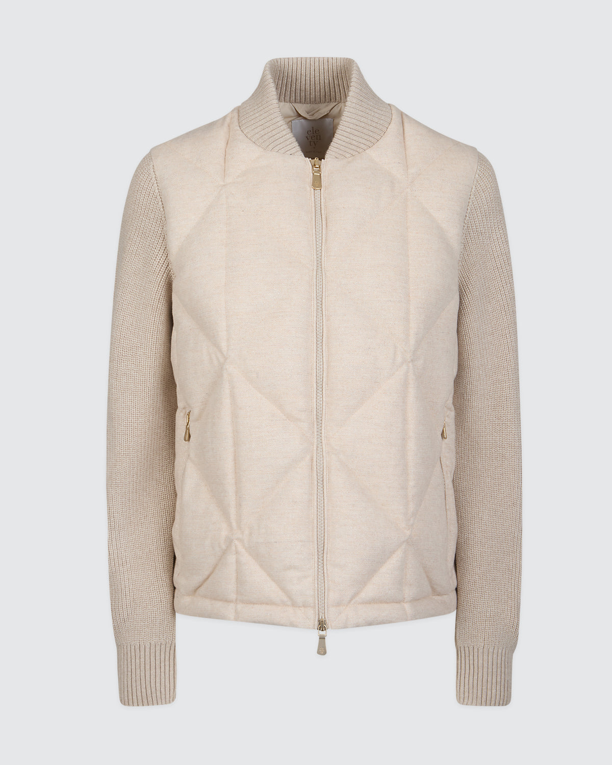 GIUBBINO LANA CASHMERE CON PARTI IN MAGLIA - 5