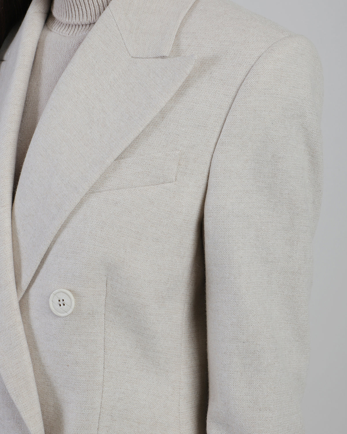 DOUBLE-BREASTED WOOL CASHMERE JACKET - 3
