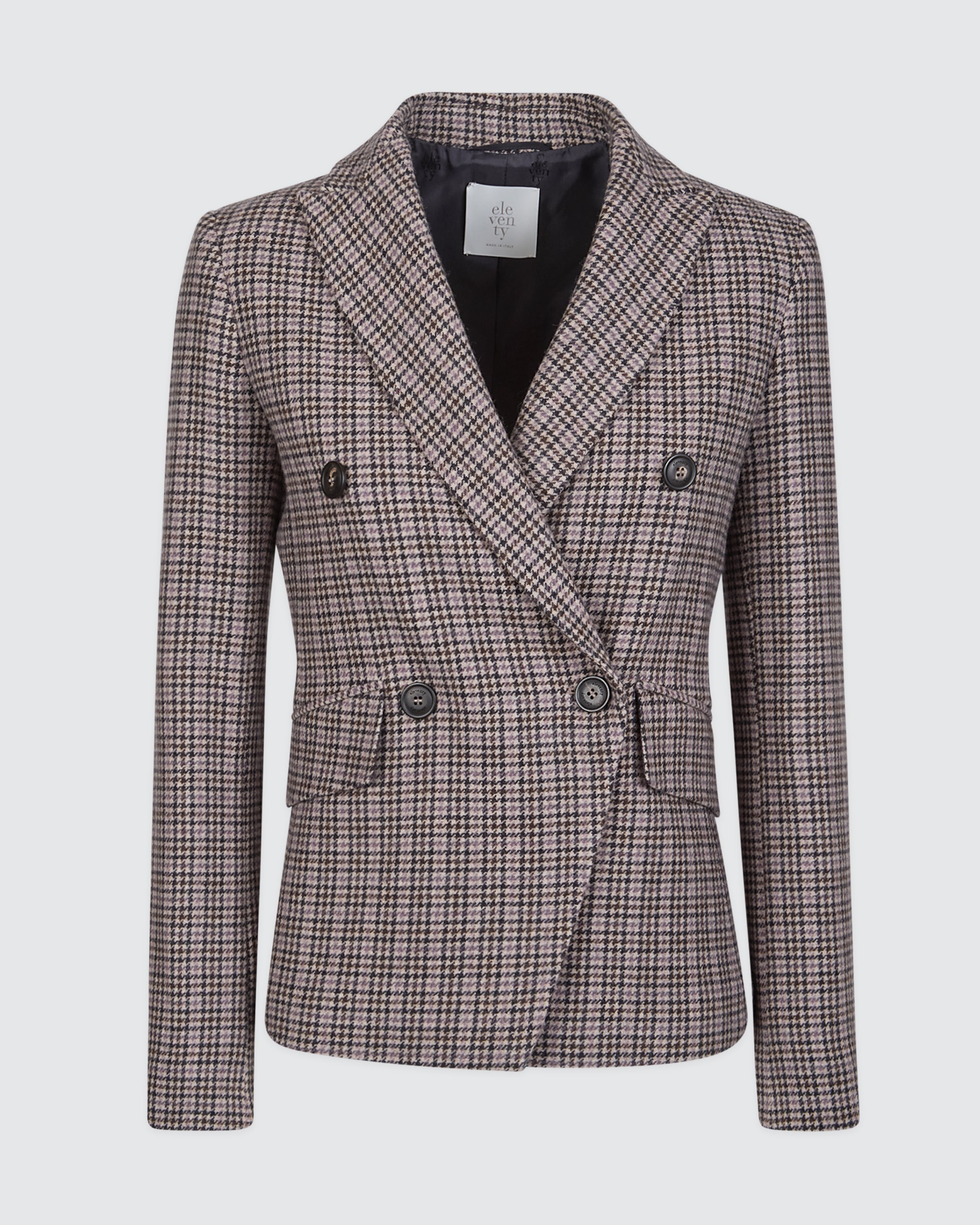 GIACCHE CORTE LANA CASHMERE PIED DE POULE - 6