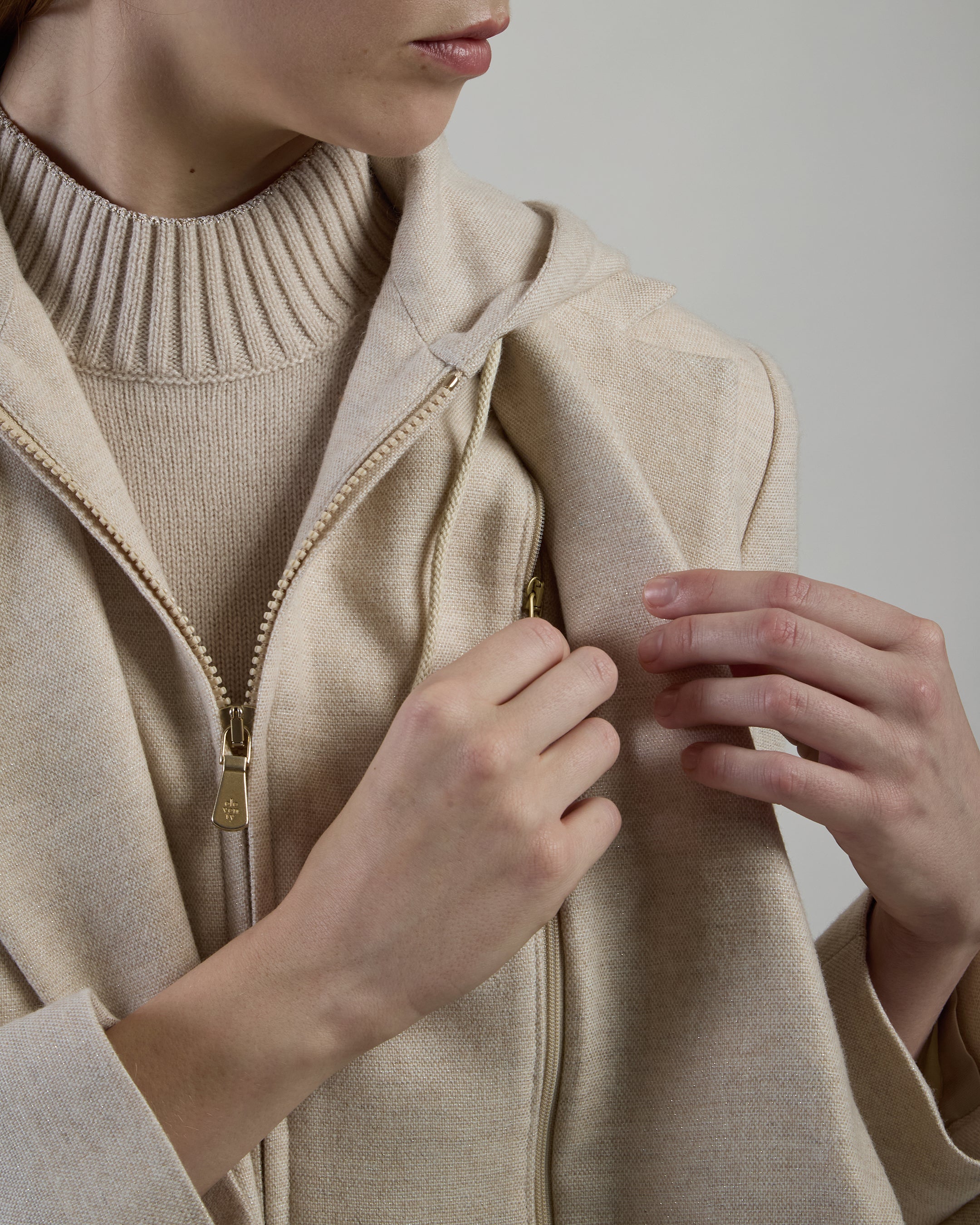 GIACCA CON PETTORINA LANA CASHMERE
