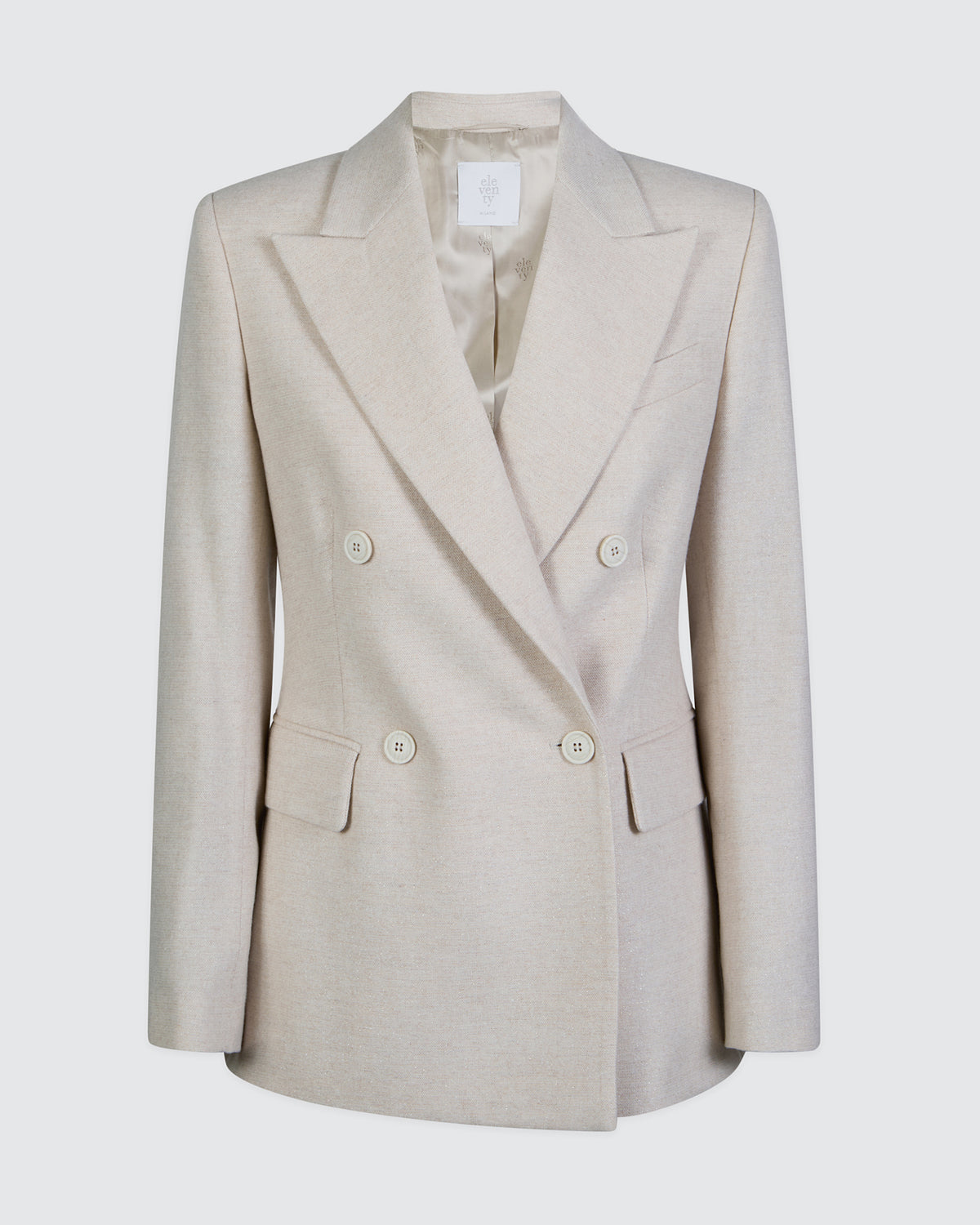 DOUBLE-BREASTED WOOL CASHMERE JACKET