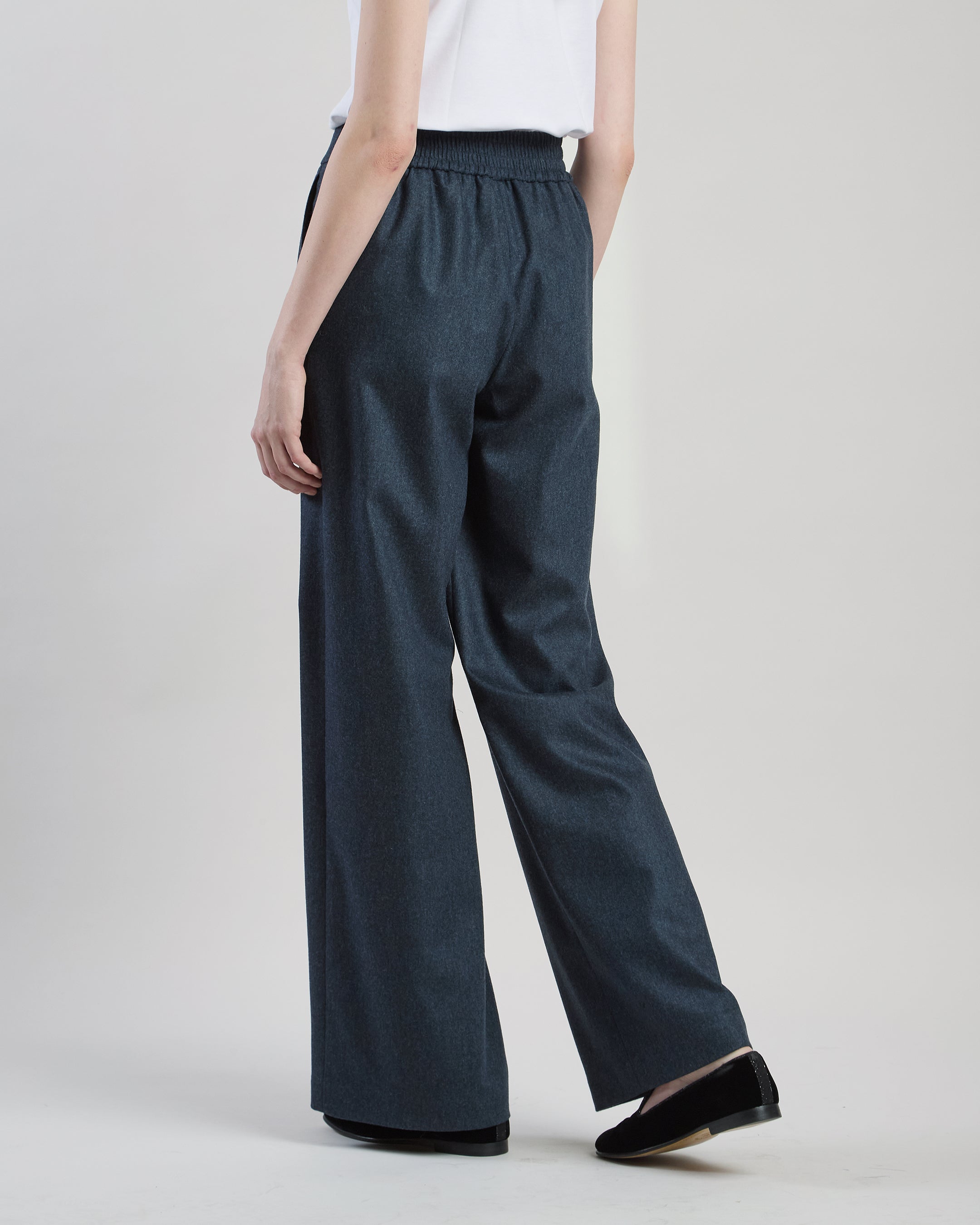 PANTALONE LANA CASHMERE STRETCH UNITA