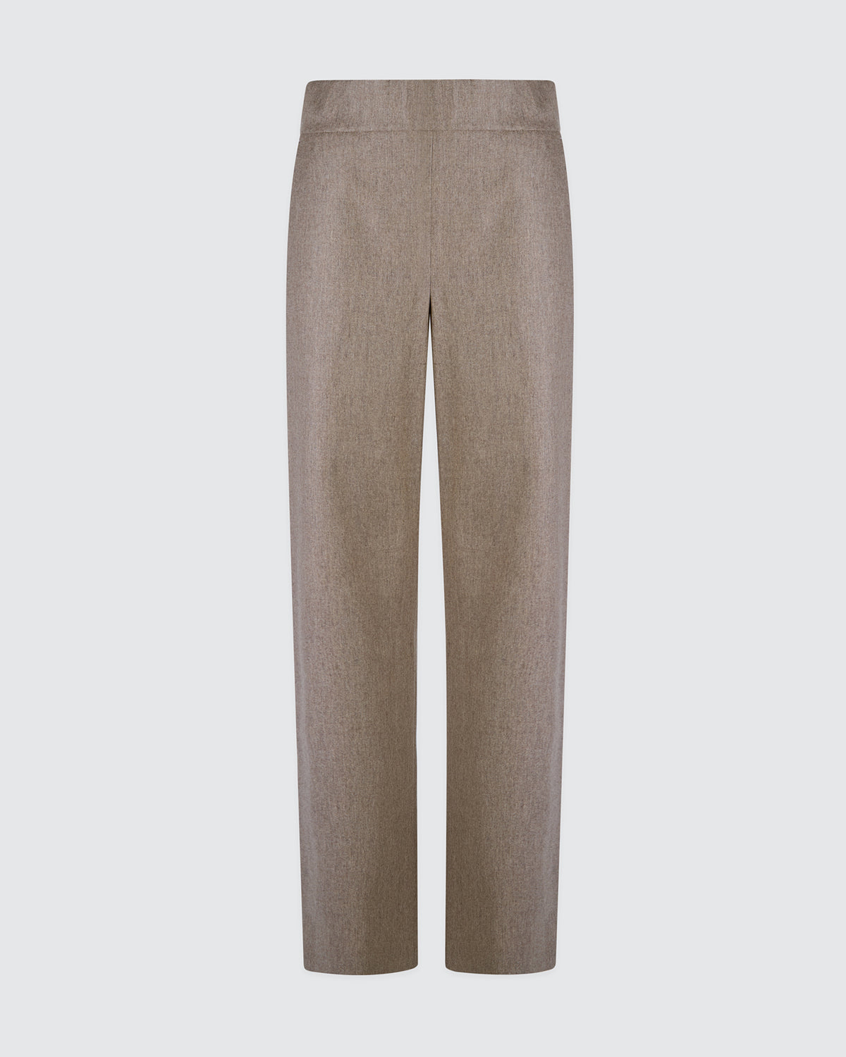 PLAIN STRETCH WOOL CASHMERE TROUSERS - 8