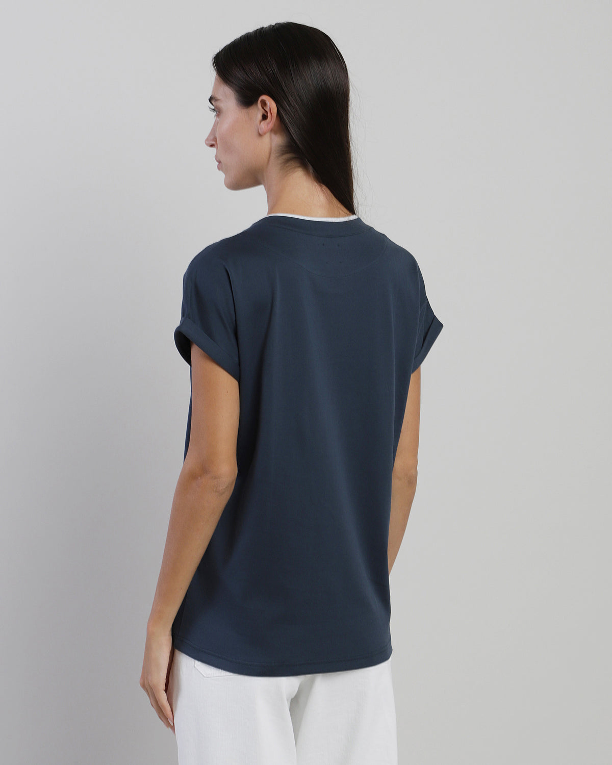 T-SHIRT GIROCOLLO COTONE - 2