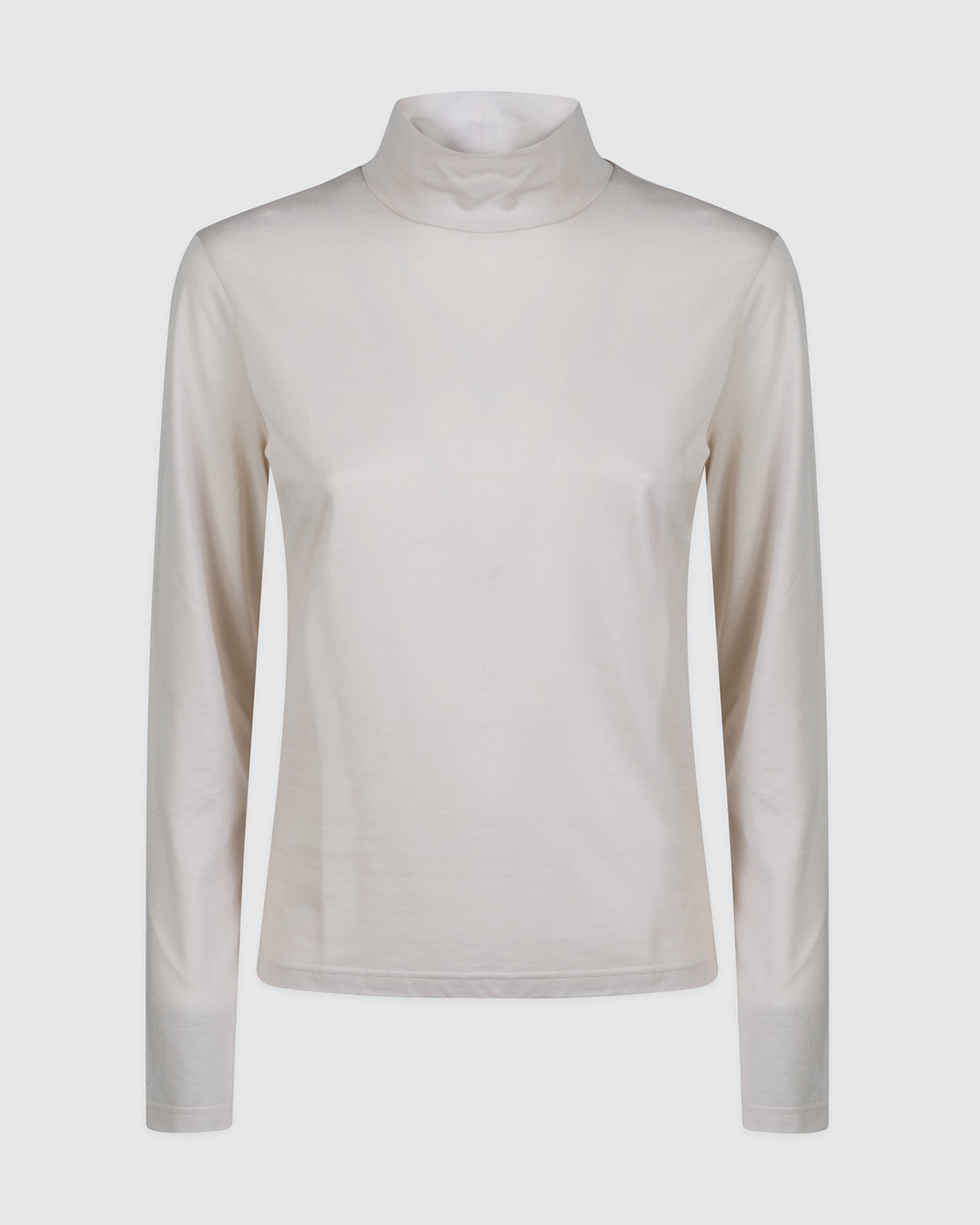 WOOL COTTON HIGH-NECK T-SHIRT - 6