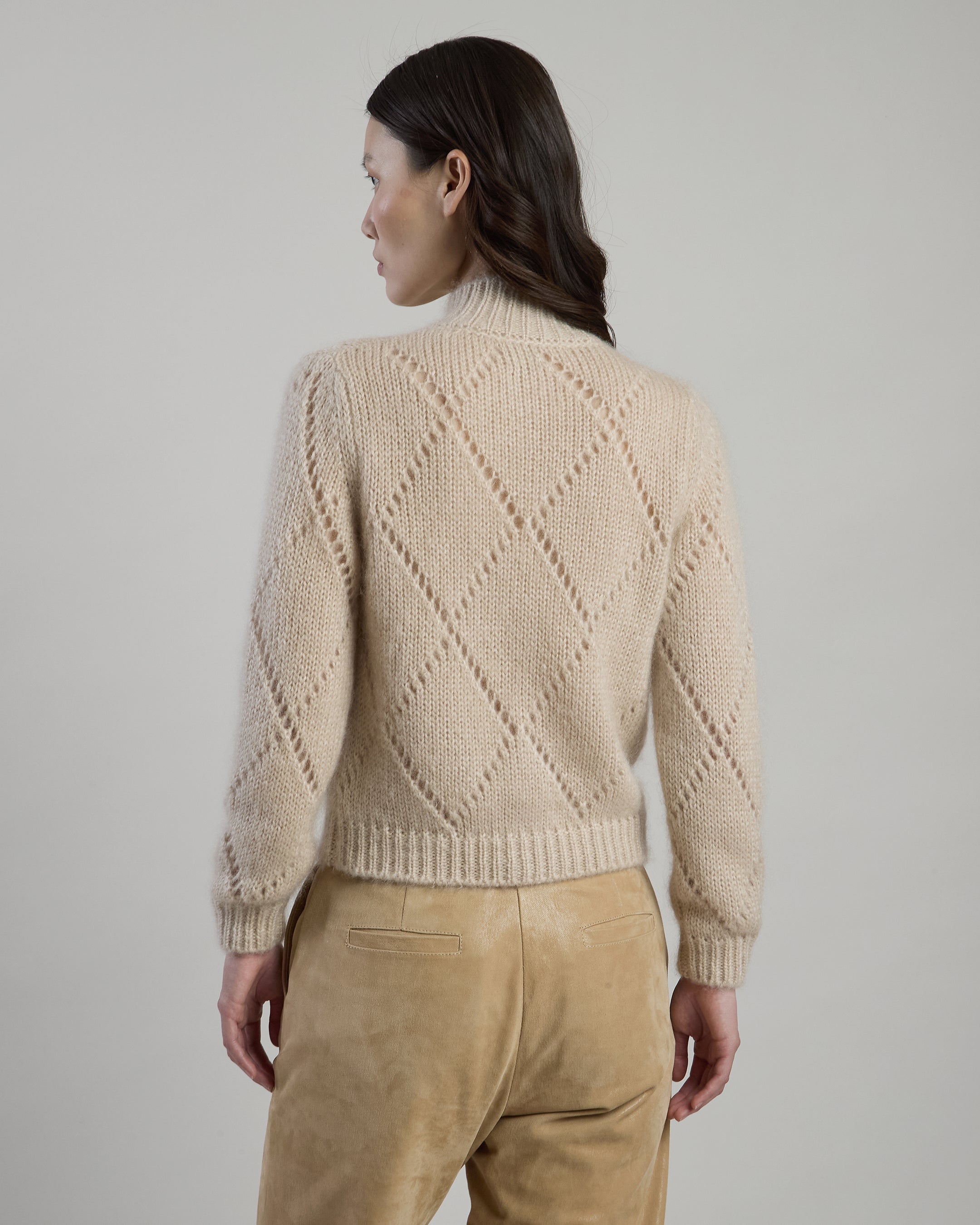 MAGLIA FULL ZIP KID MOHAIR SETA
