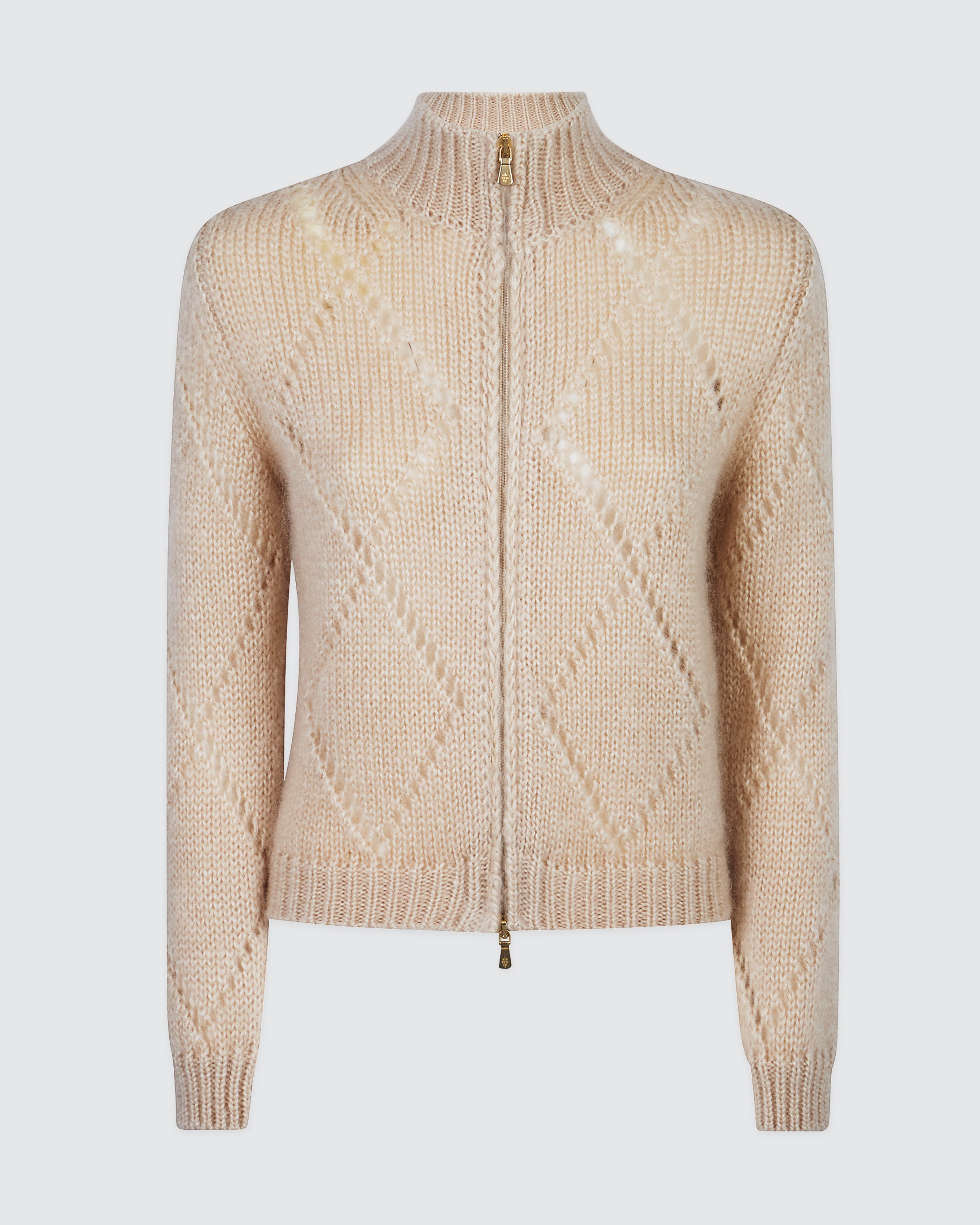 MAGLIA FULL ZIP KID MOHAIR SETA