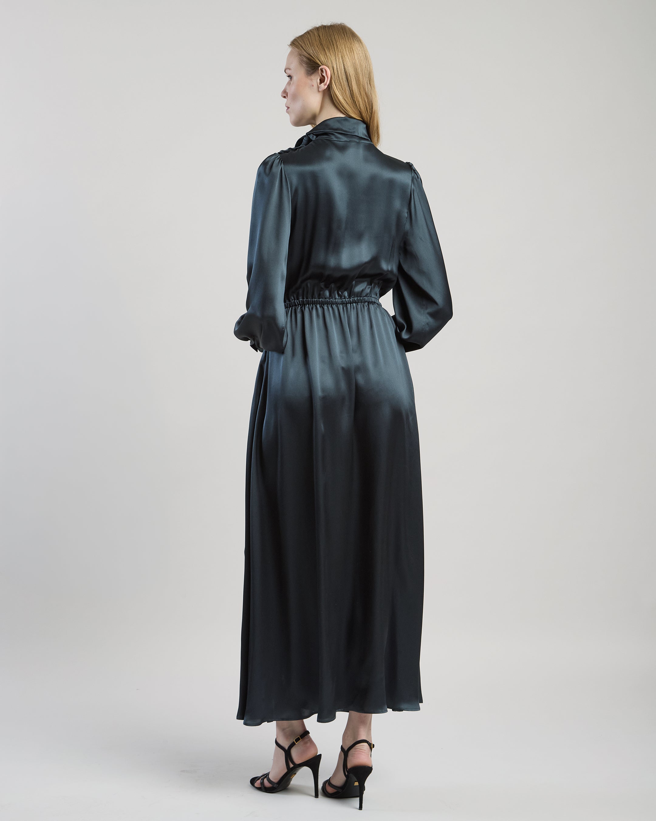 PLAIN SILK DRESS