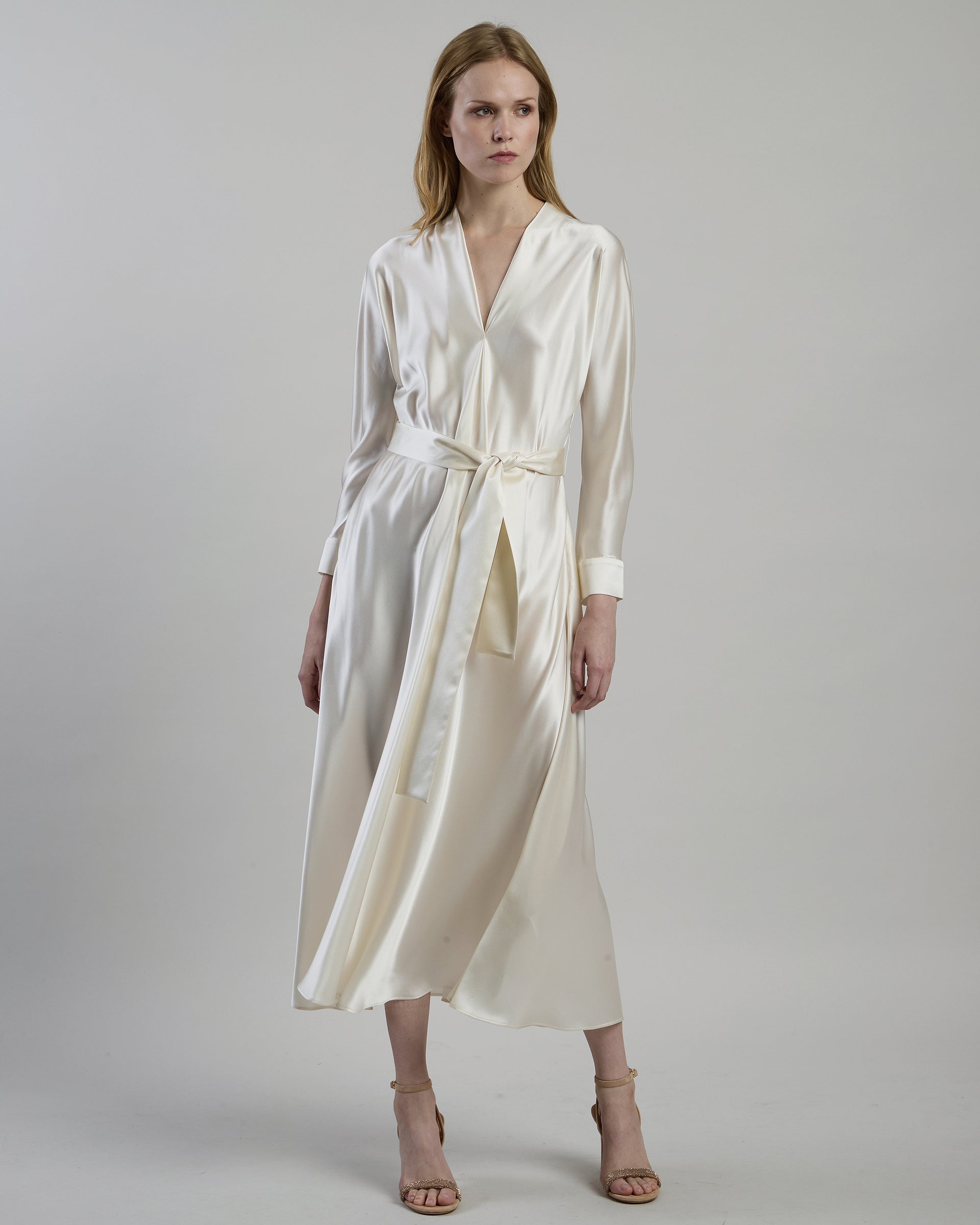 PLAIN SILK DRESS